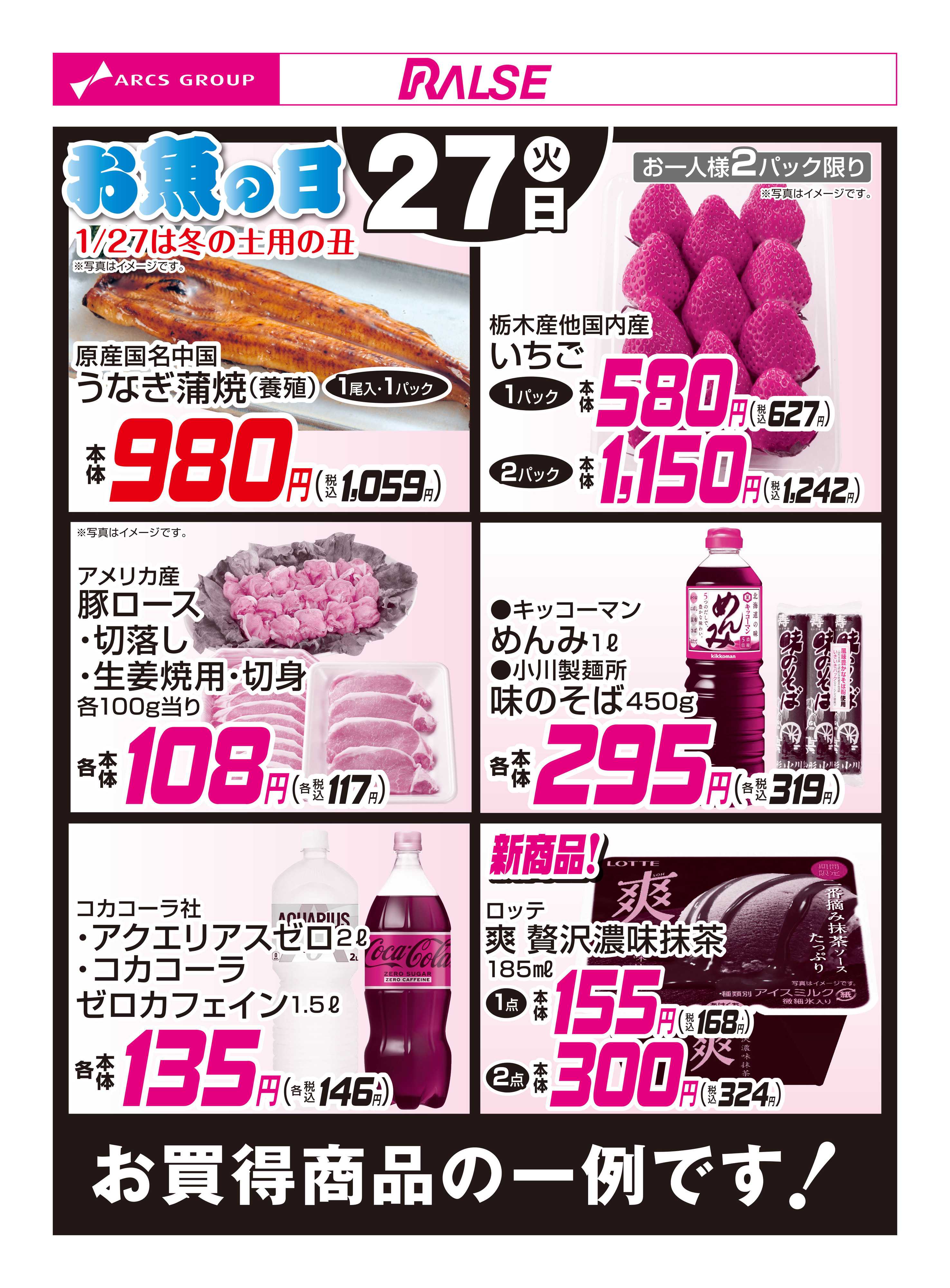 ビッグハウス 1/27お買得品