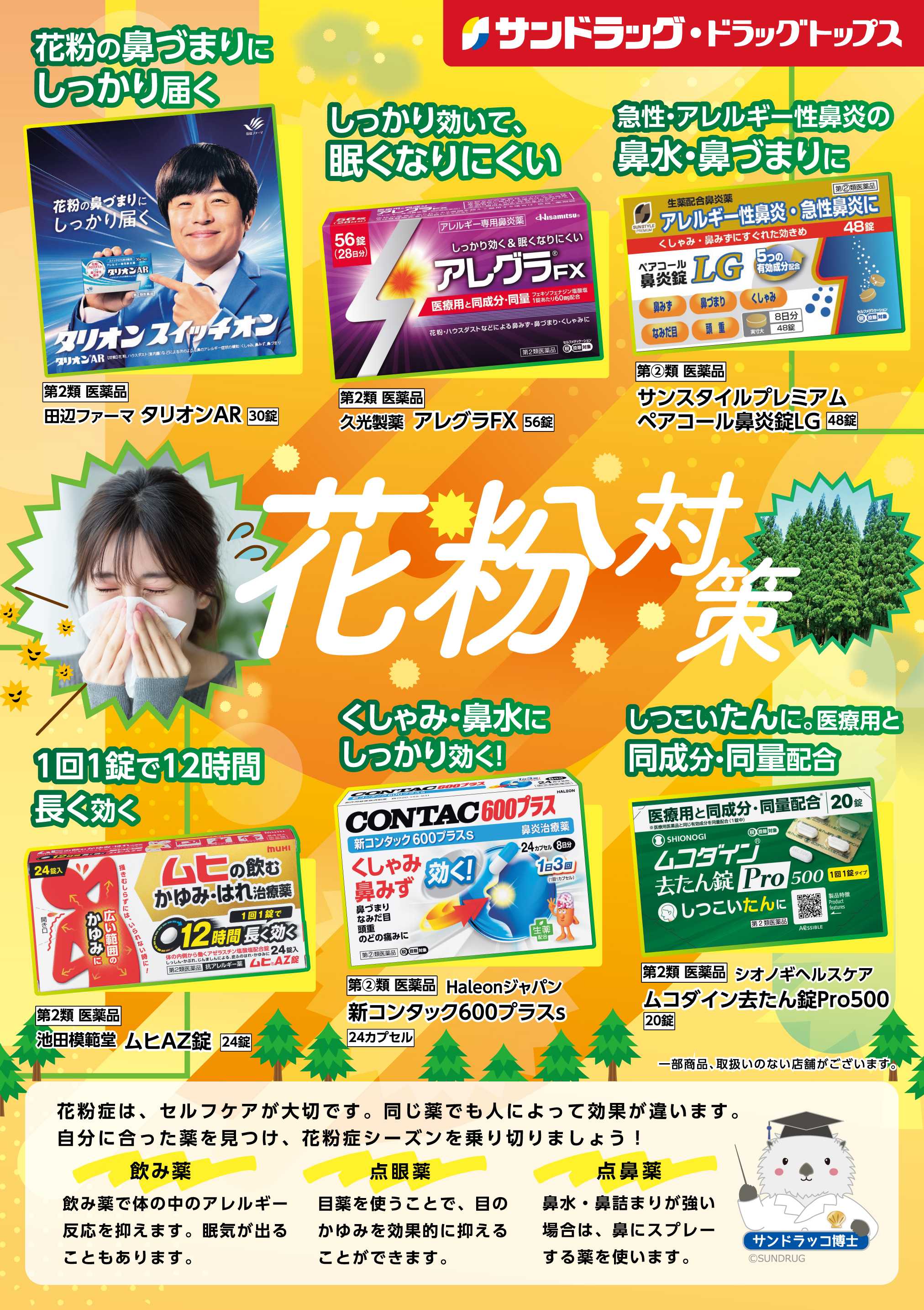 サンドラッグ 2月鼻炎薬WEBチラシ