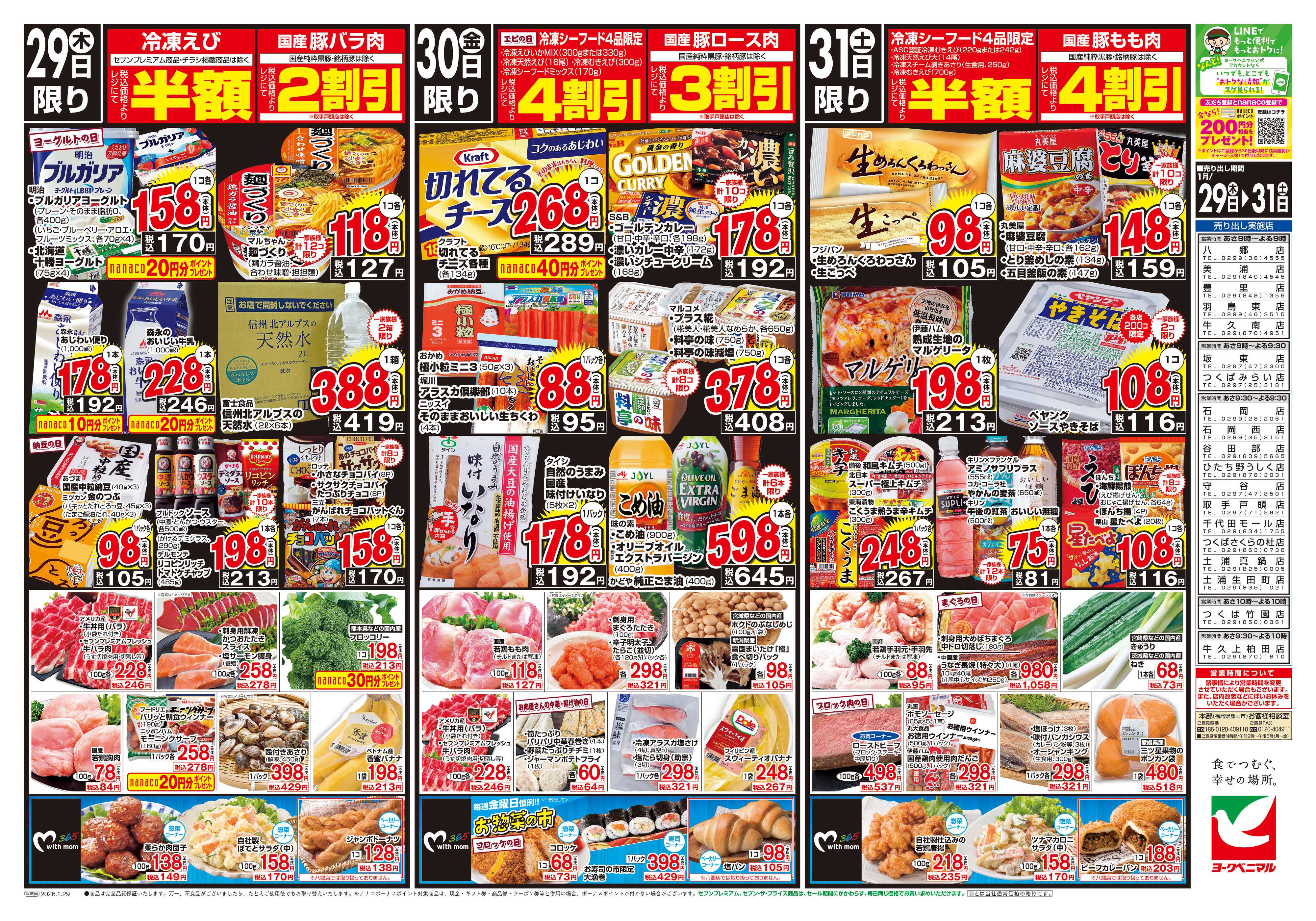 ヨークベニマル 1/29号チラシ