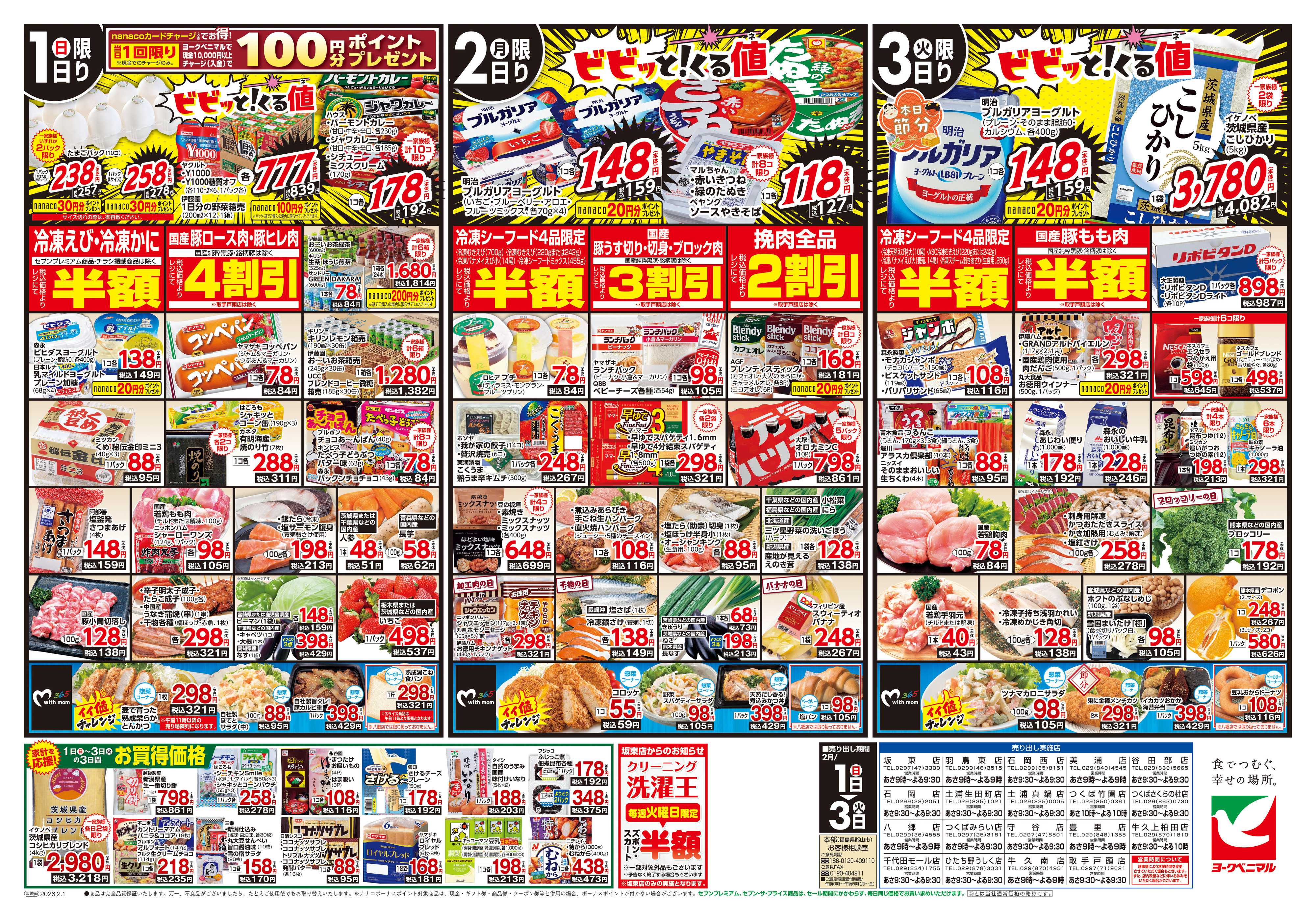 ヨークベニマル 2/1号チラシ