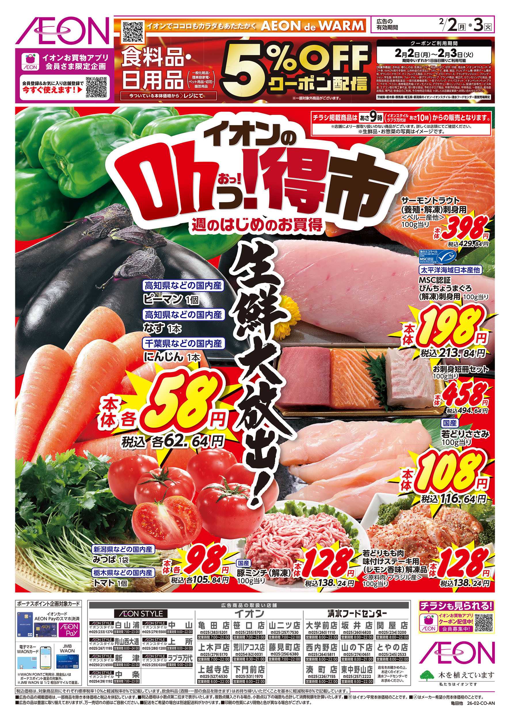 イオンスタイル 2/2号　イオンのOhっ！得市：裏面