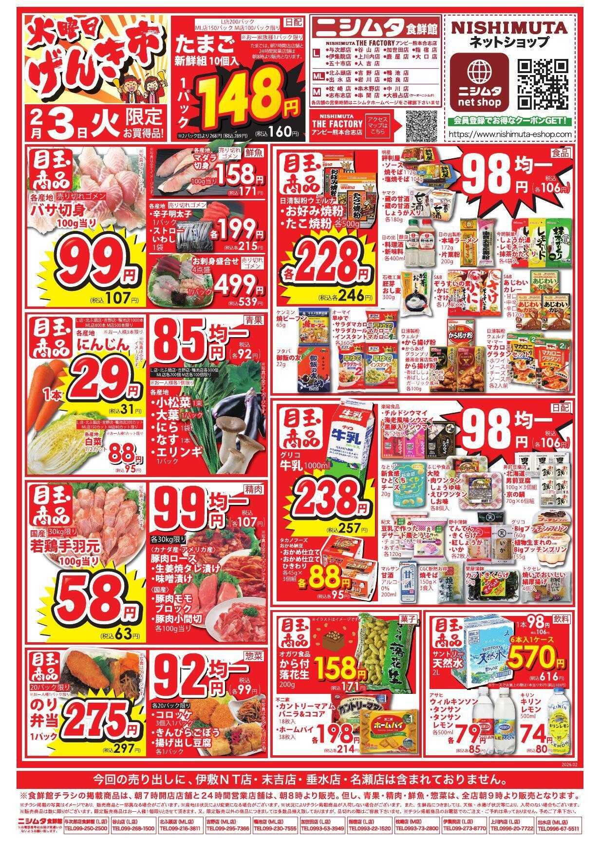 スーパーセンターニシムタ 火曜げんき市