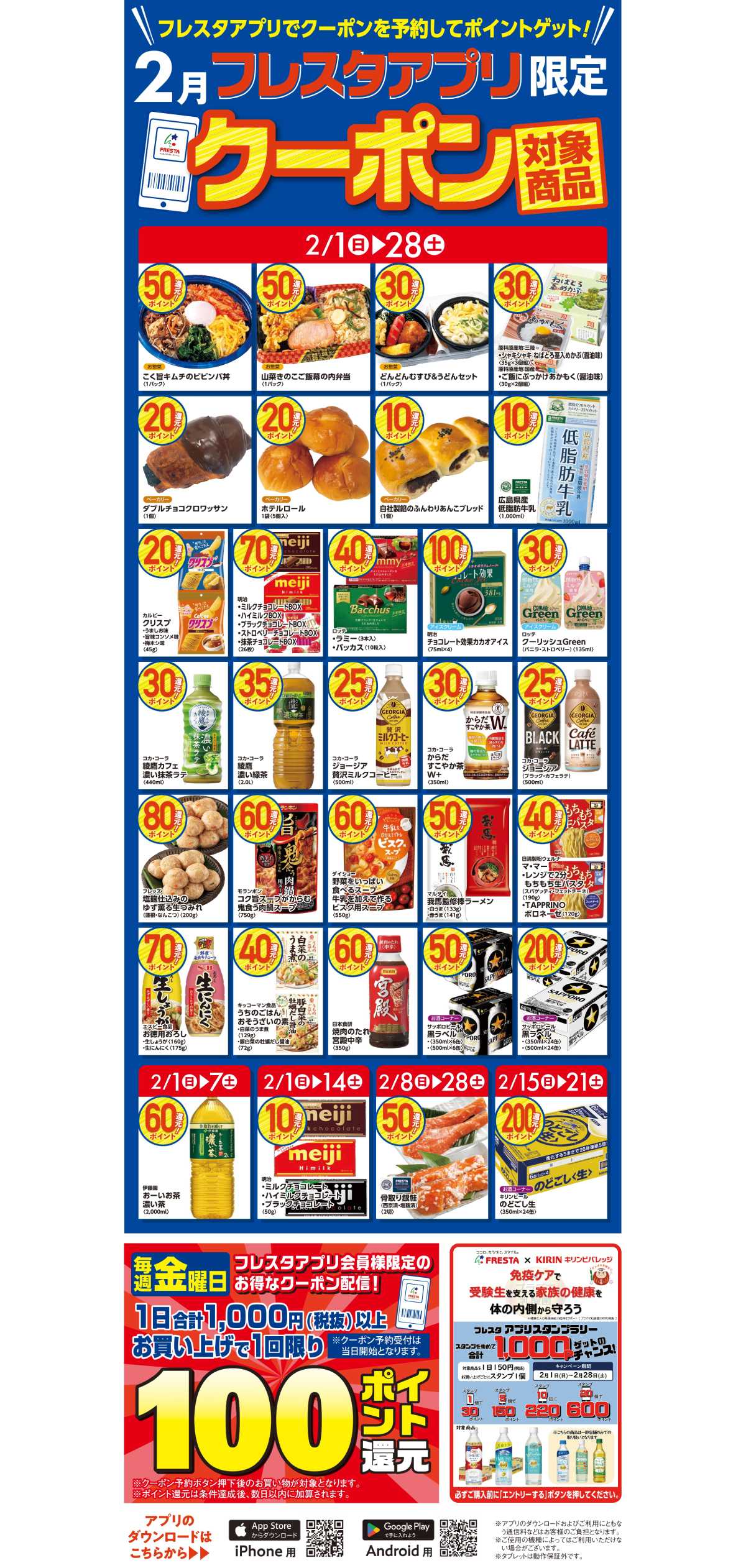 フレスタ 【フレスタアプリ限定】2026年2月アプリクーポン対象商品