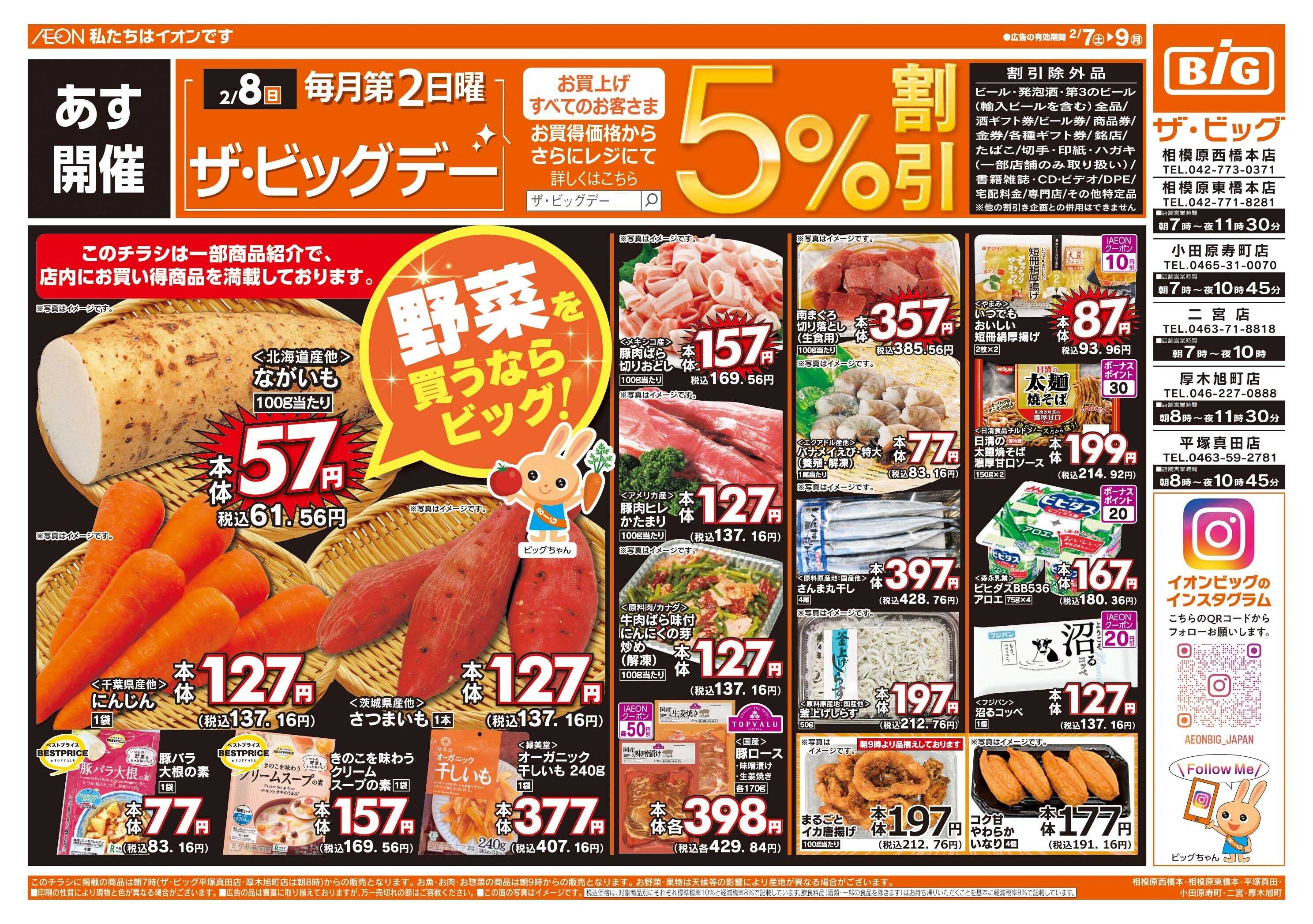 ザ・ビッグ 2/8(日)はザ・ビッグデー