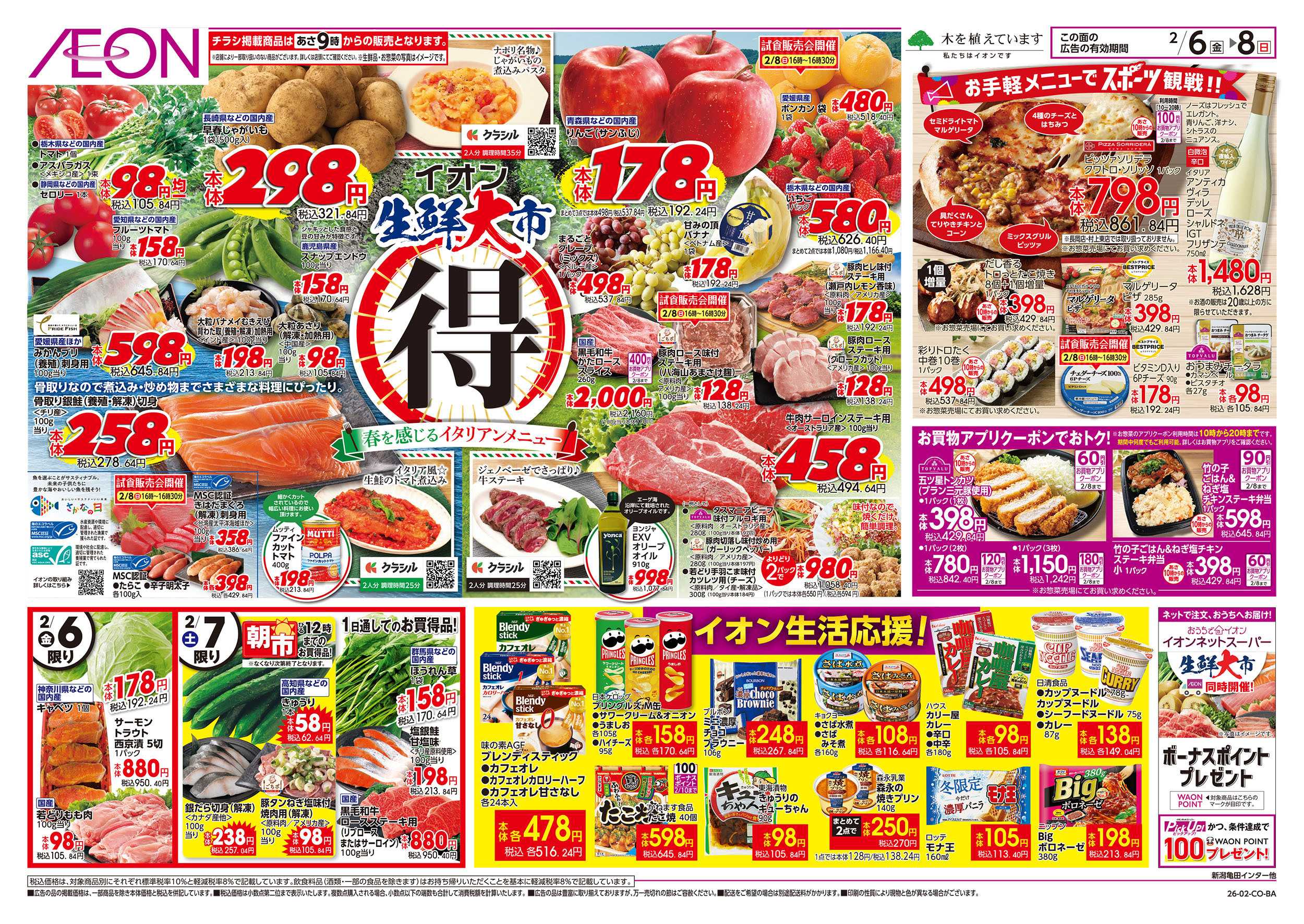 イオン 2/6号　生鮮大市：表面