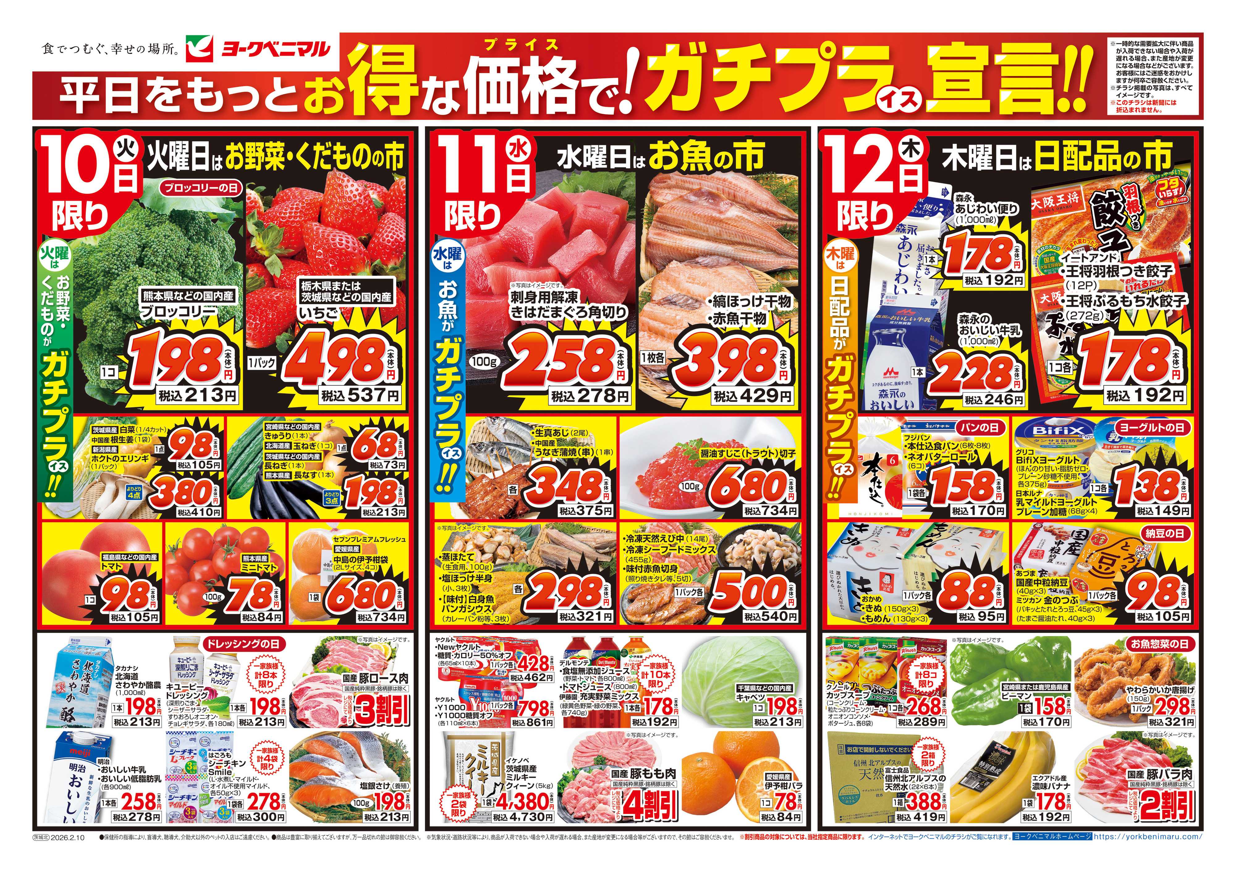 ヨークベニマル 2/10号チラシ