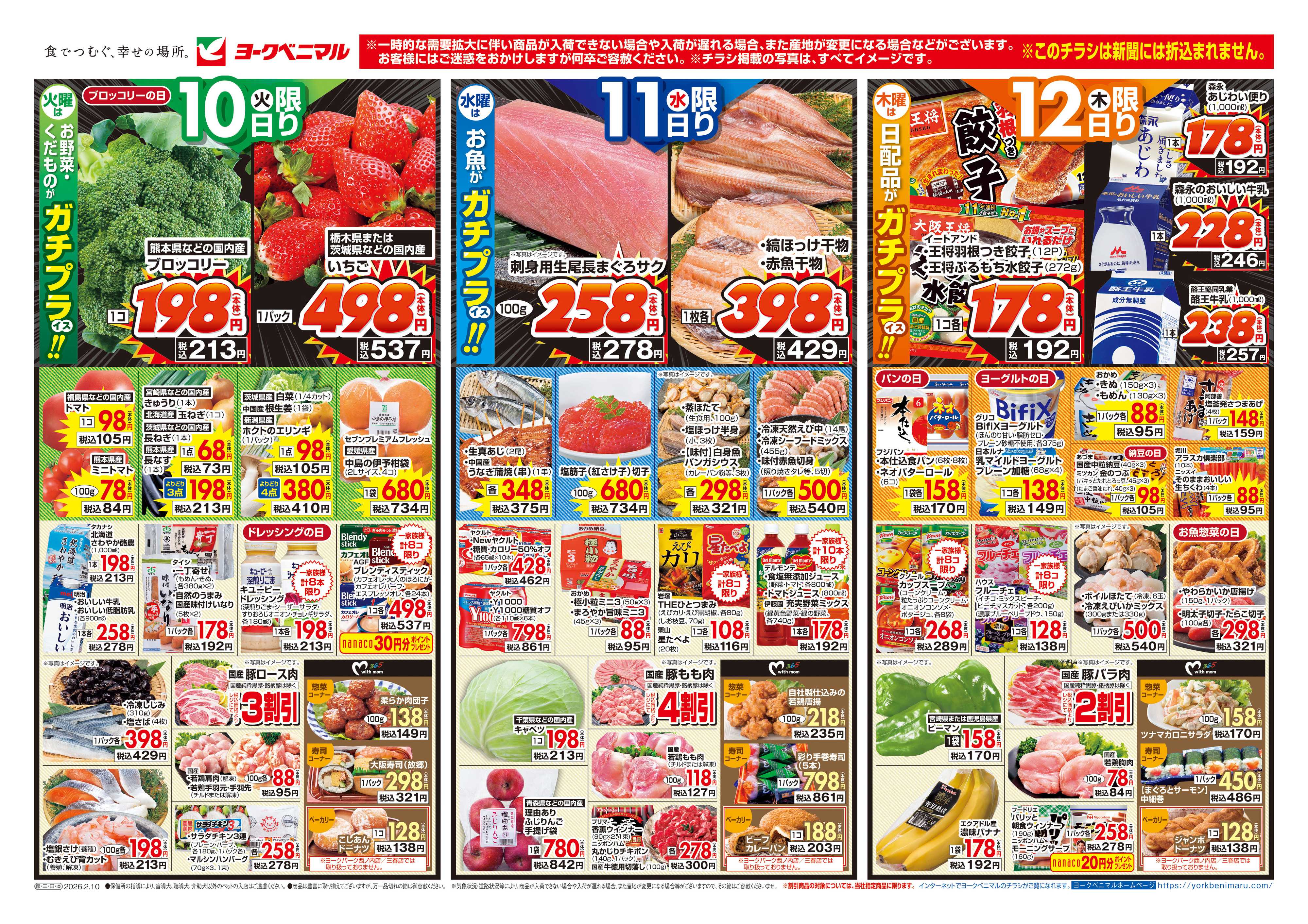 ヨークベニマル 2/10号チラシ