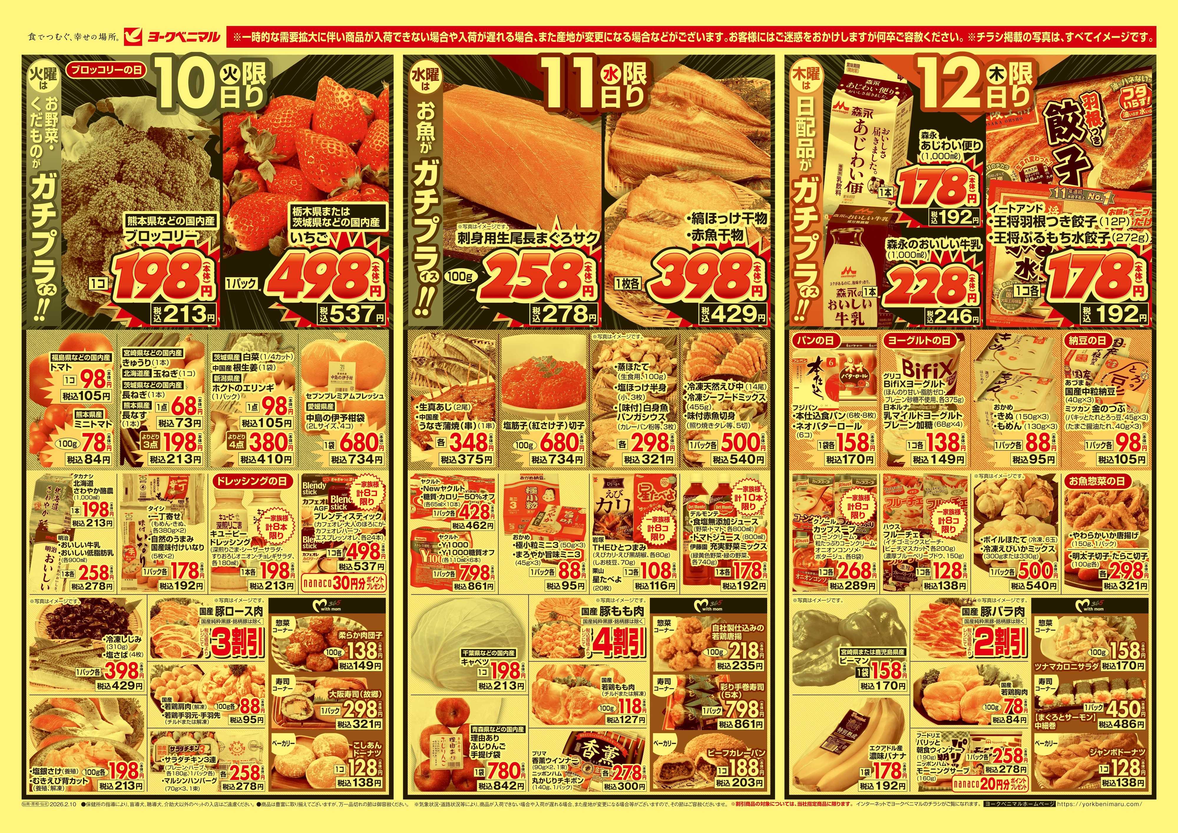 ヨークベニマル 2/10号チラシ