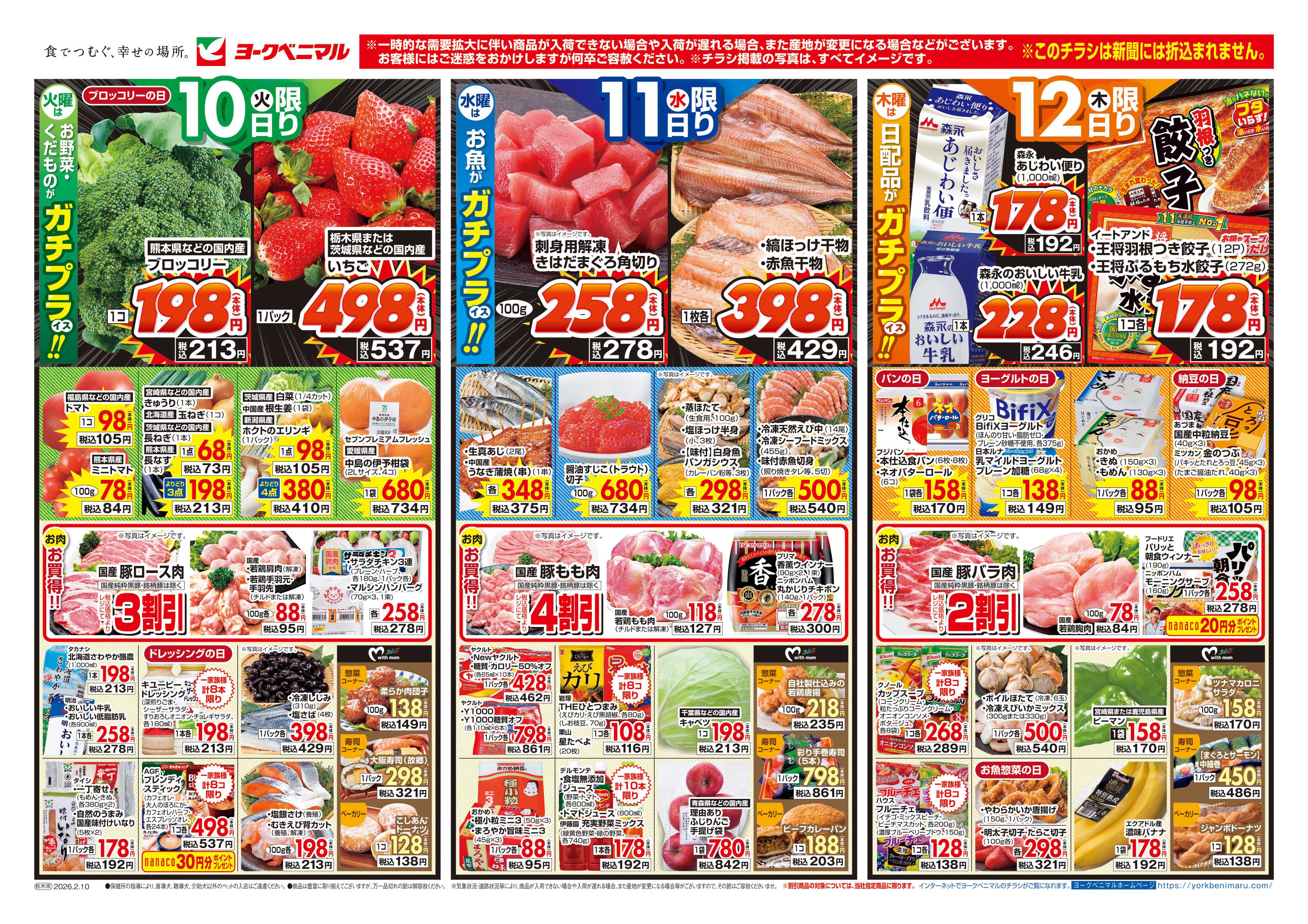 ヨークベニマル 2/10号チラシ
