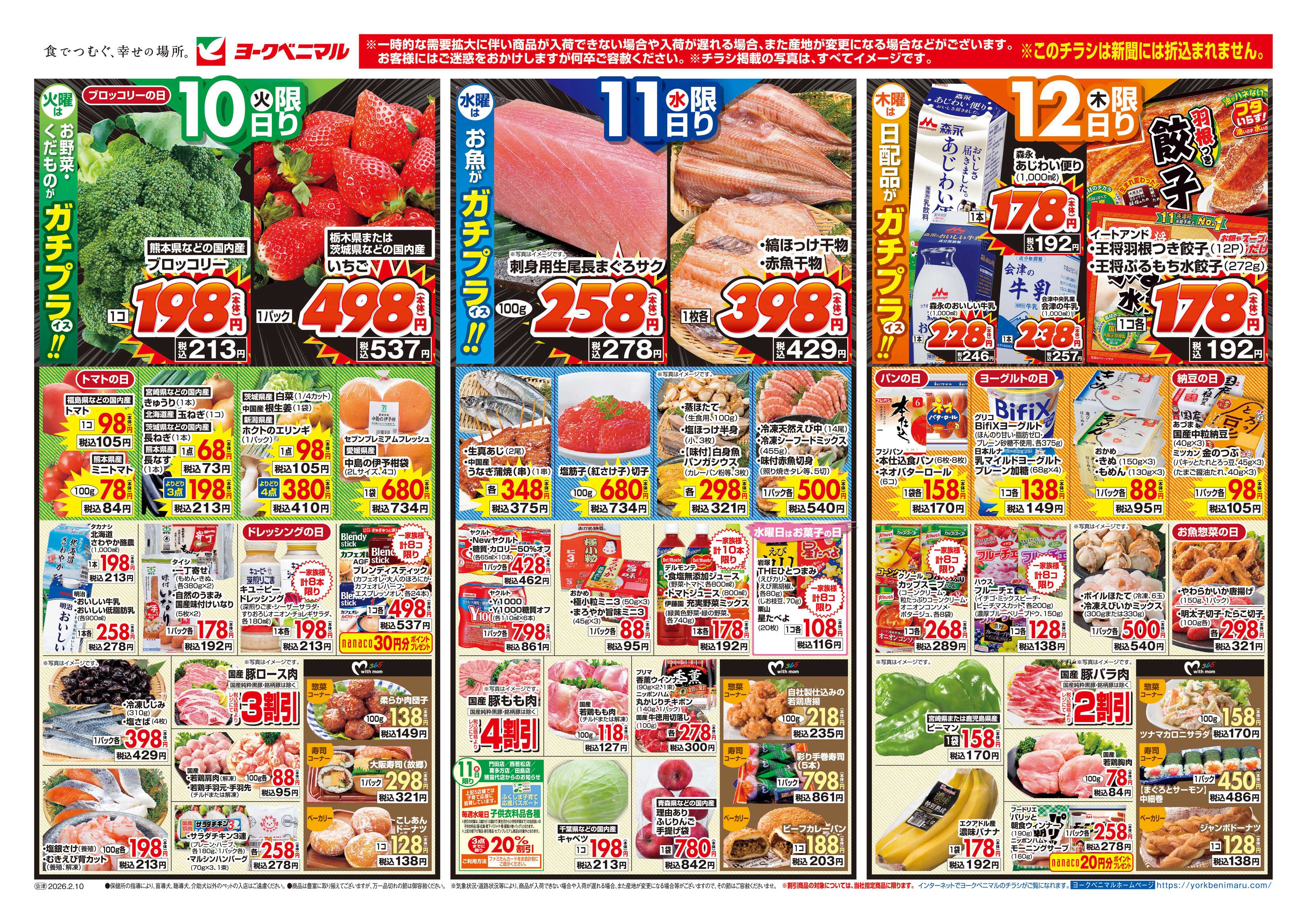 ヨークベニマル 2/10号チラシ