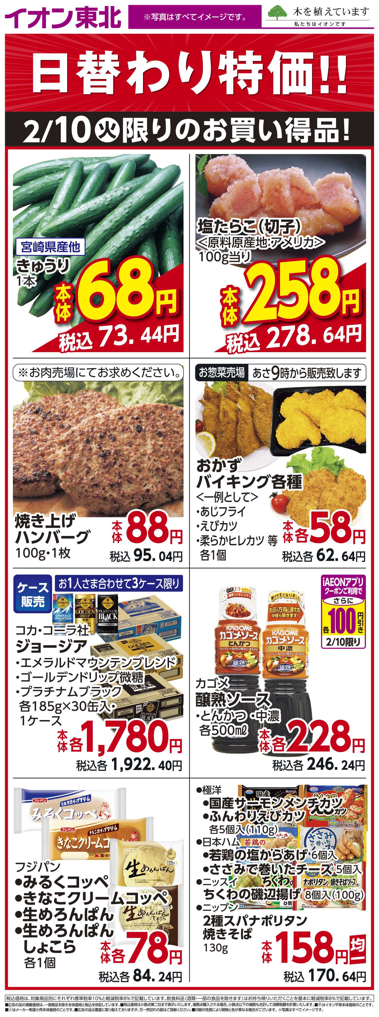 イオンスタイル 2月10日日替わり