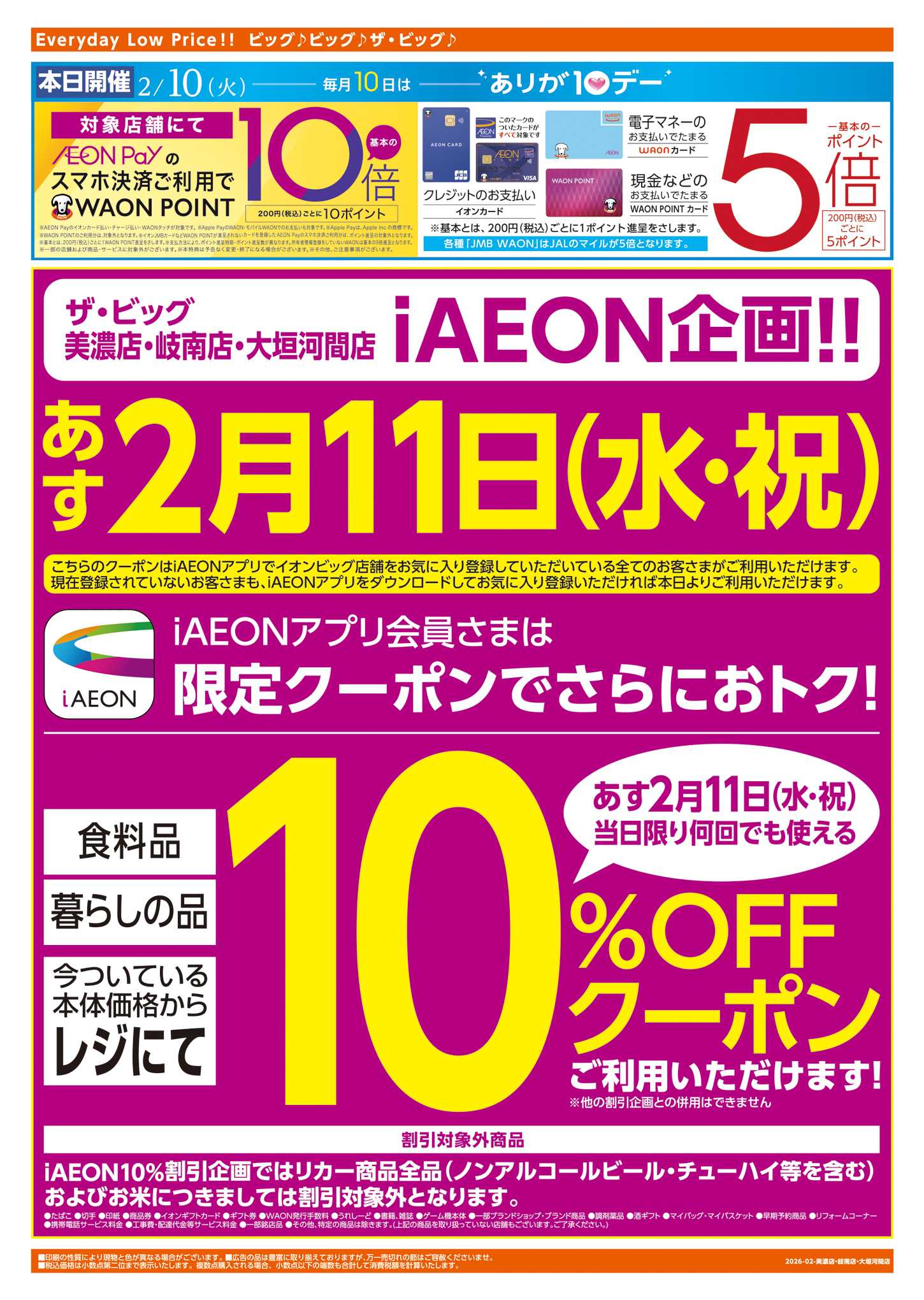 ザ・ビッグ 週中チラシ