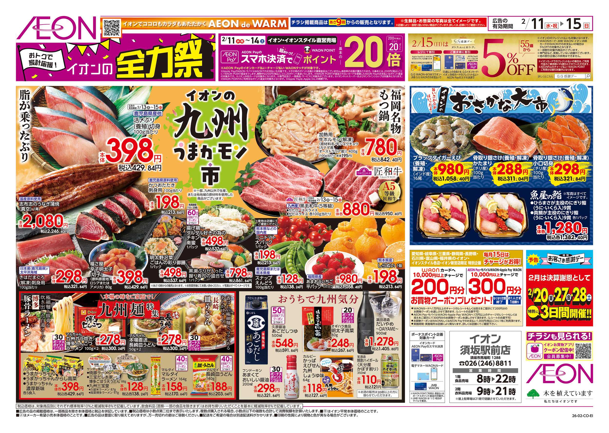 イオン 2/11～2/15