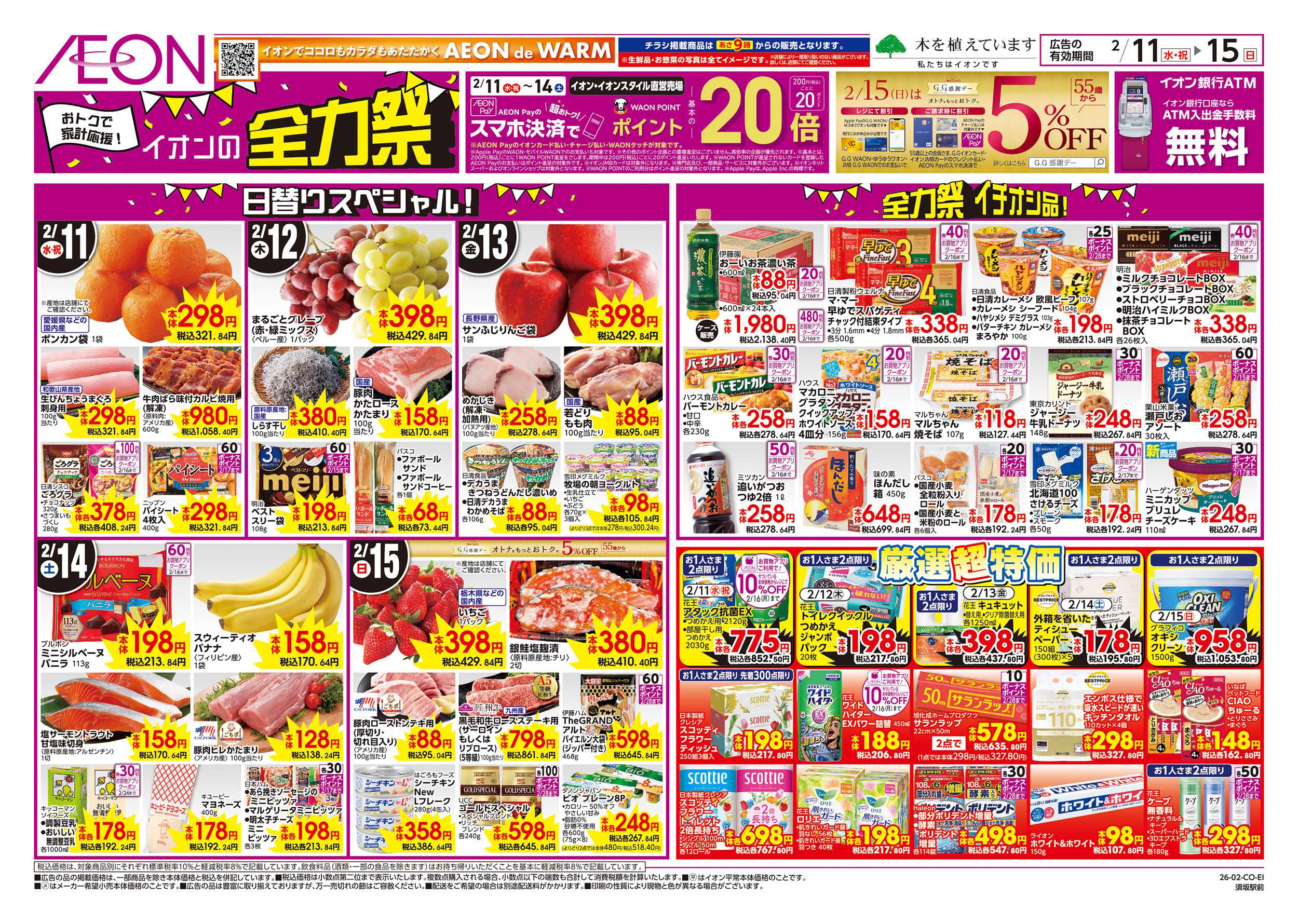 イオン 2/11～2/15