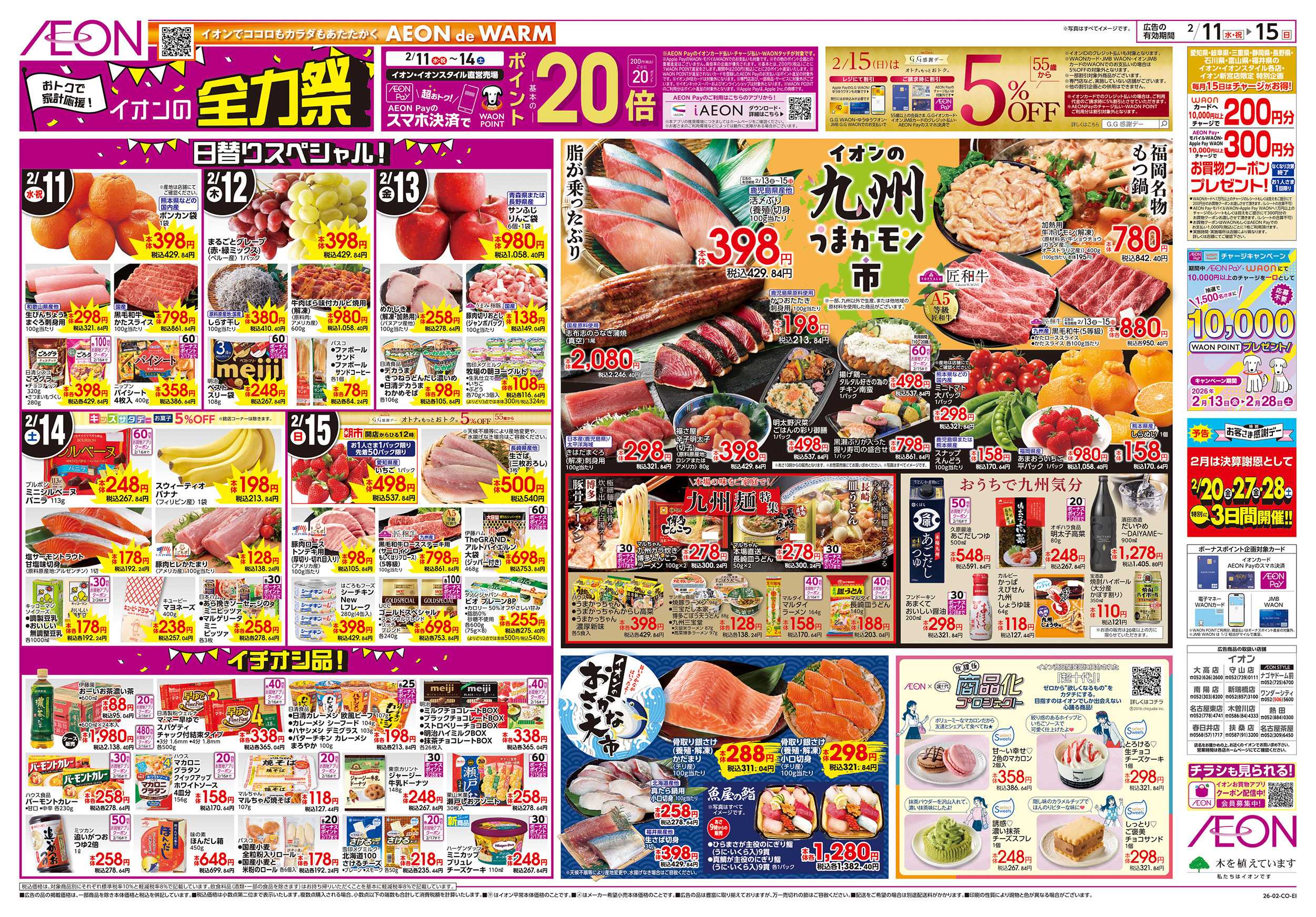 イオン 2/11～2/15