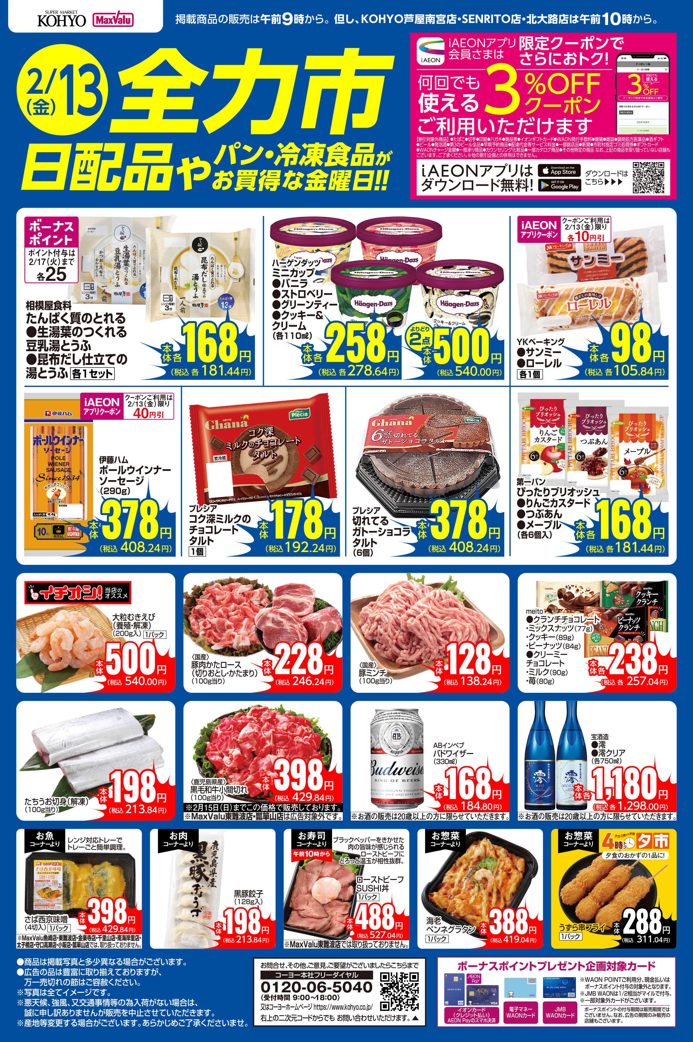 マックスバリュ 2/13号　全力市 日配品