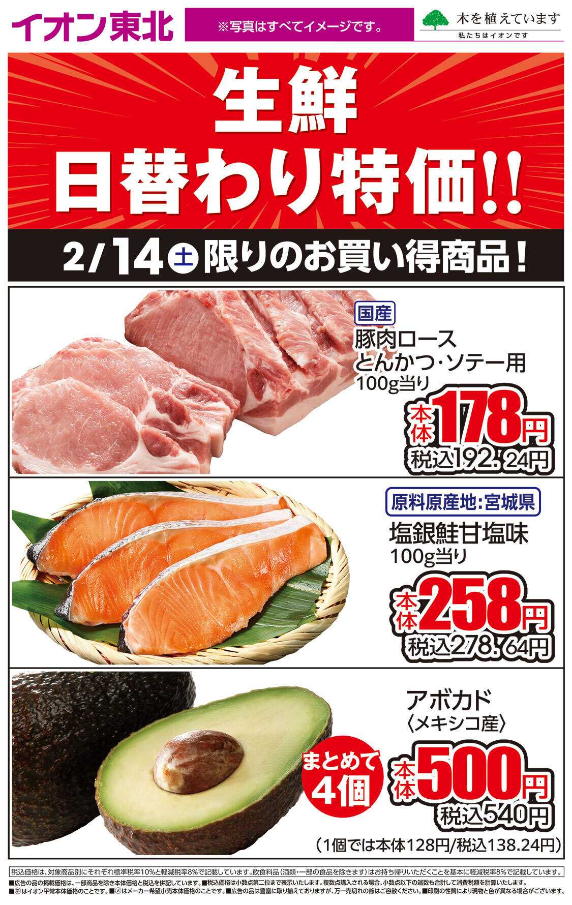 イオンスタイル 2月14日日替わり