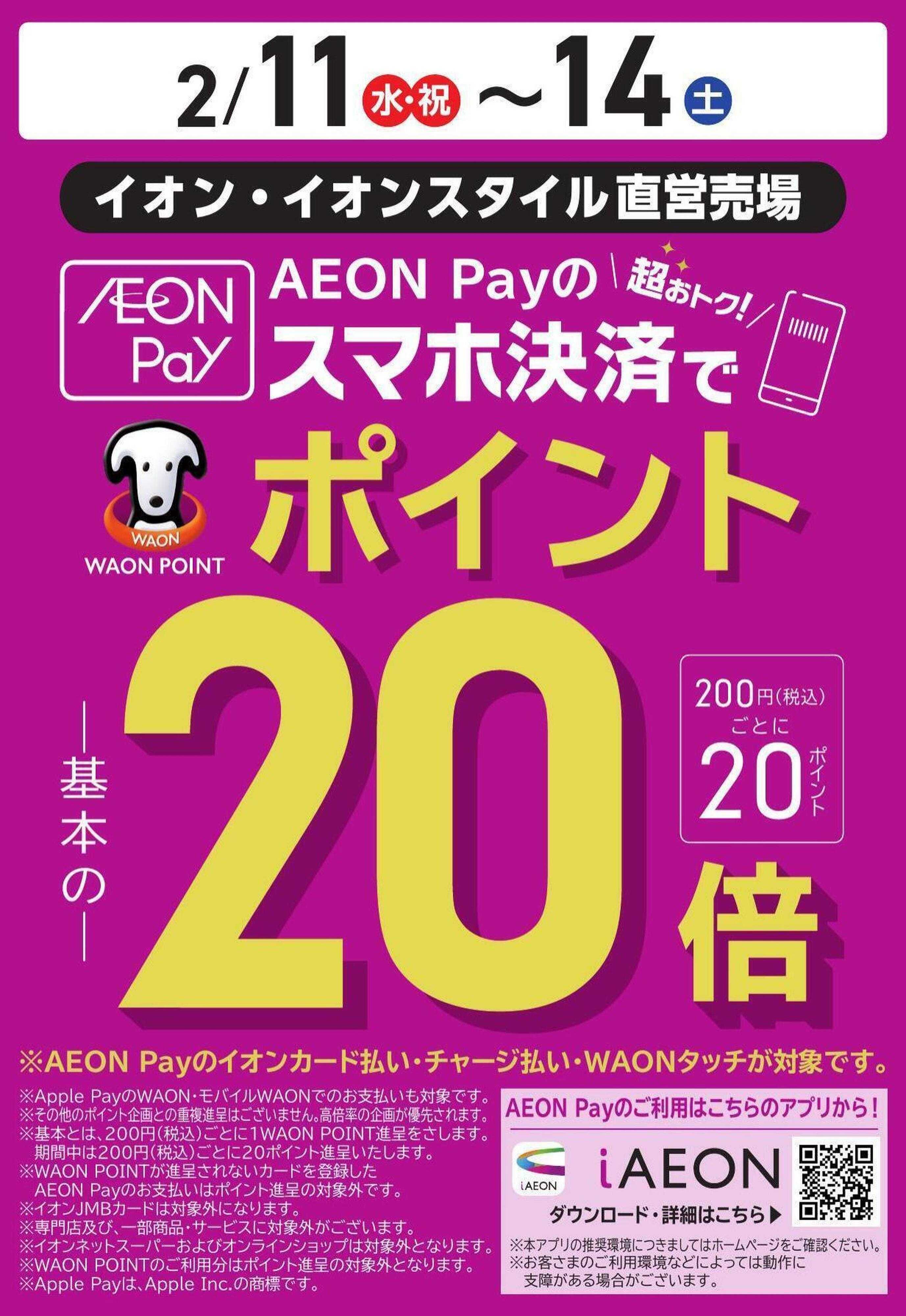 イオンスタイル イオンペイ20倍