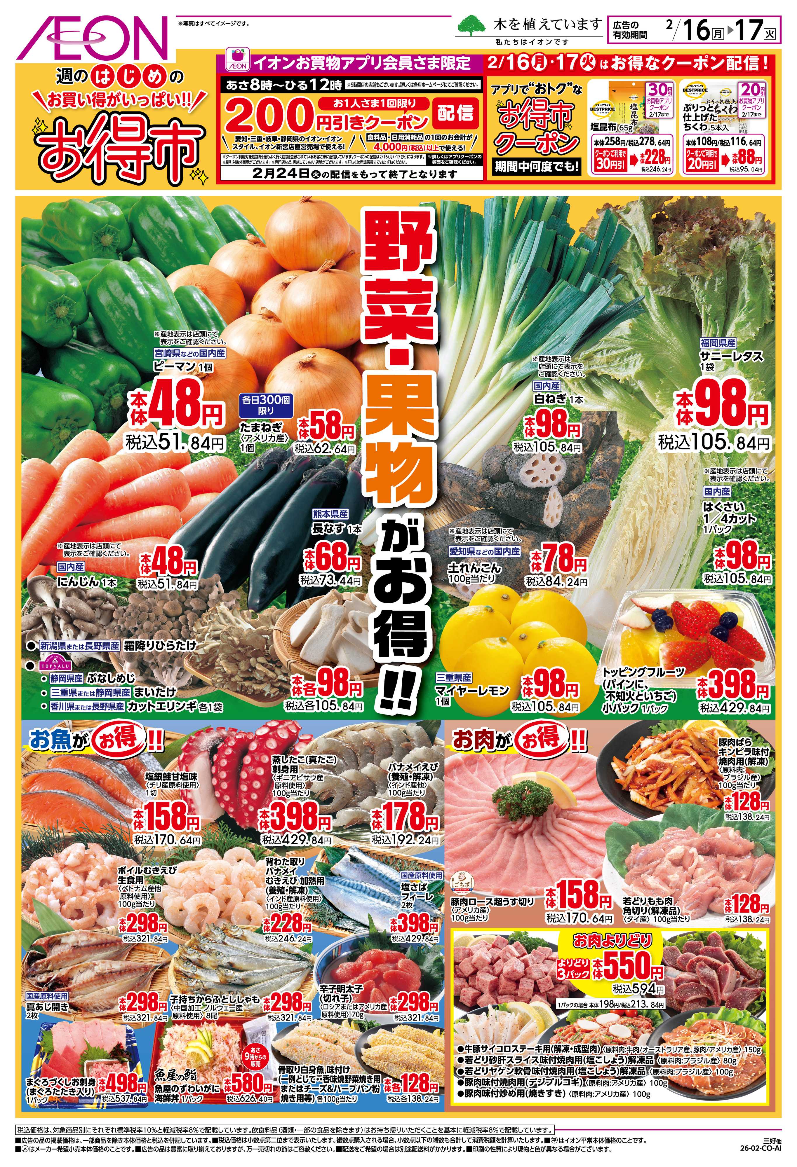 イオン 2/16〜2/17