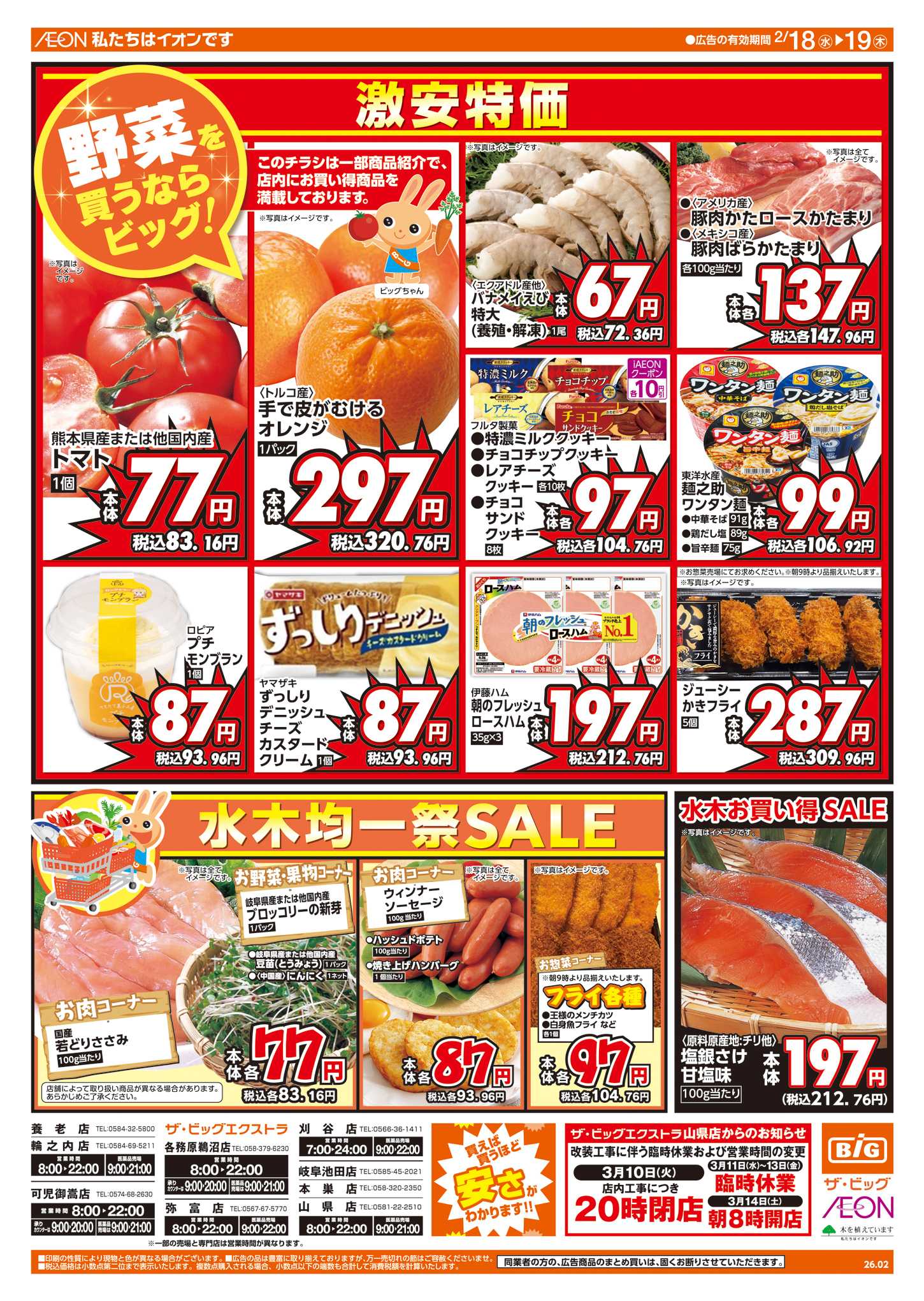 ザ・ビッグエクストラ 週中チラシ