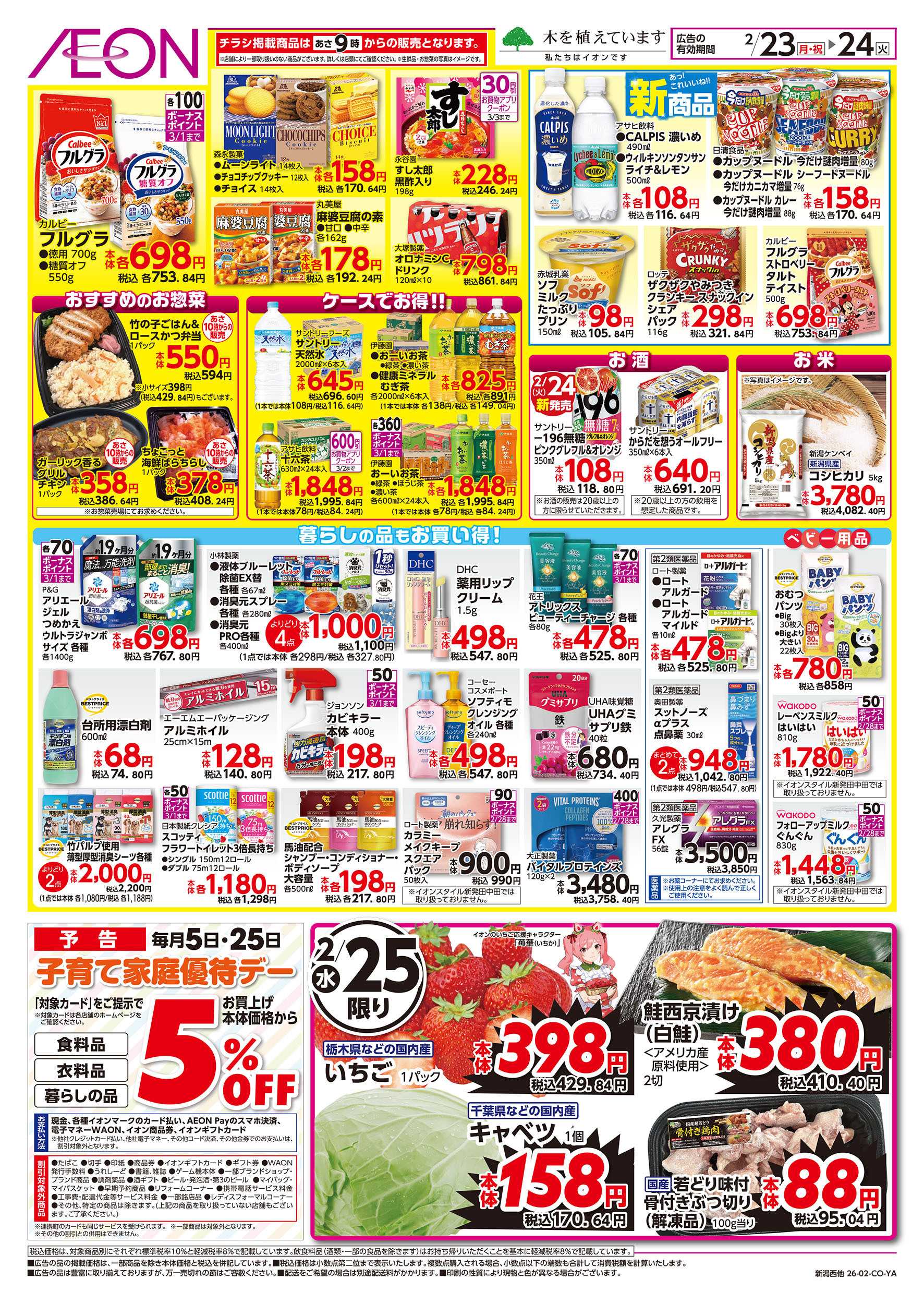 イオン 2/23号　イオンのトクイチ：裏面