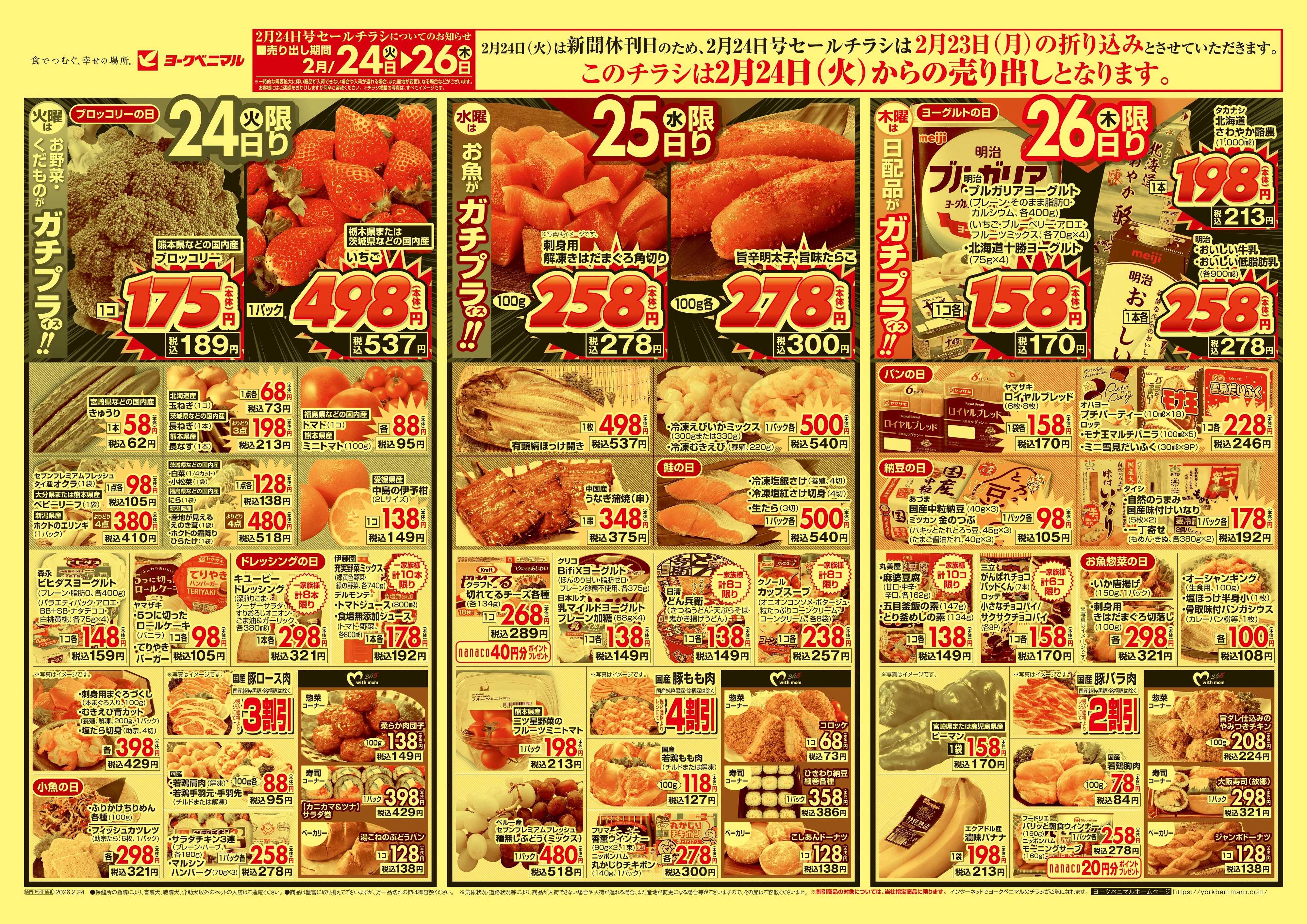 ヨークベニマル 2/24号チラシ