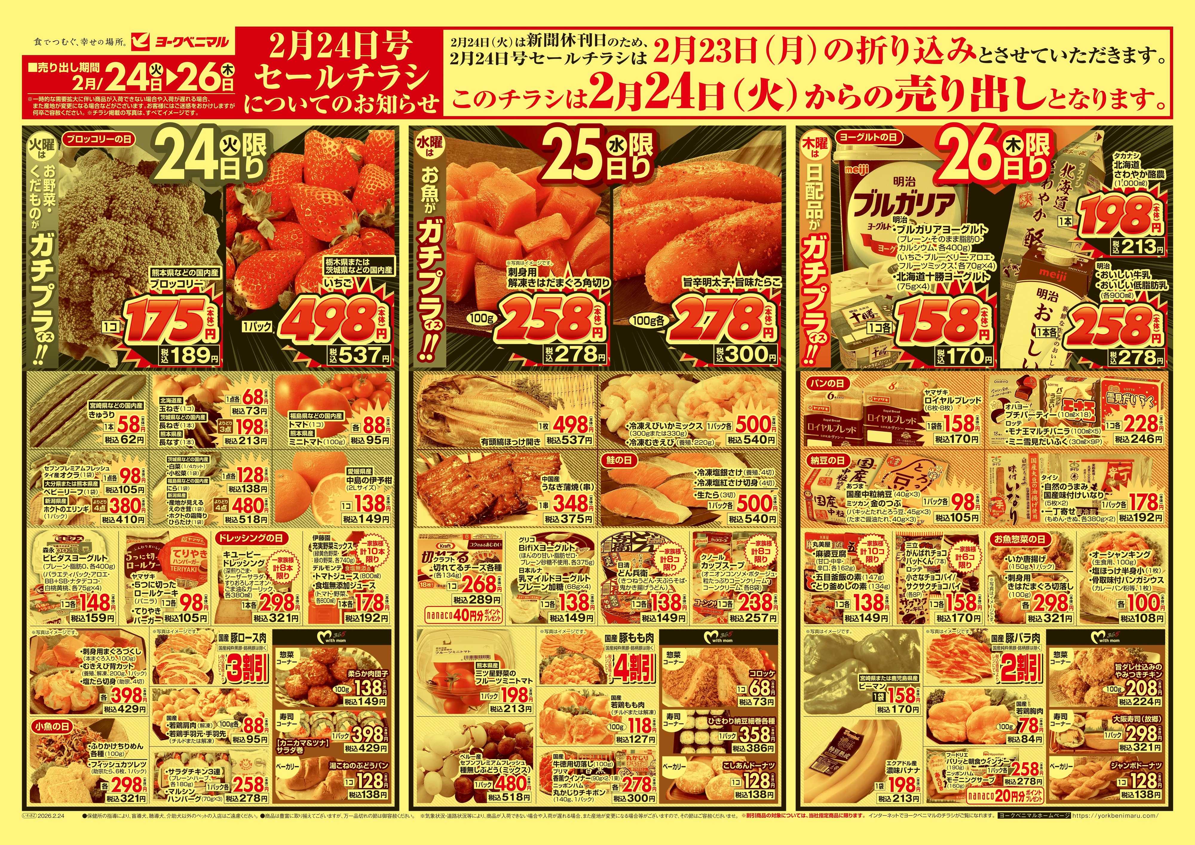 ヨークベニマル 2/24号チラシ
