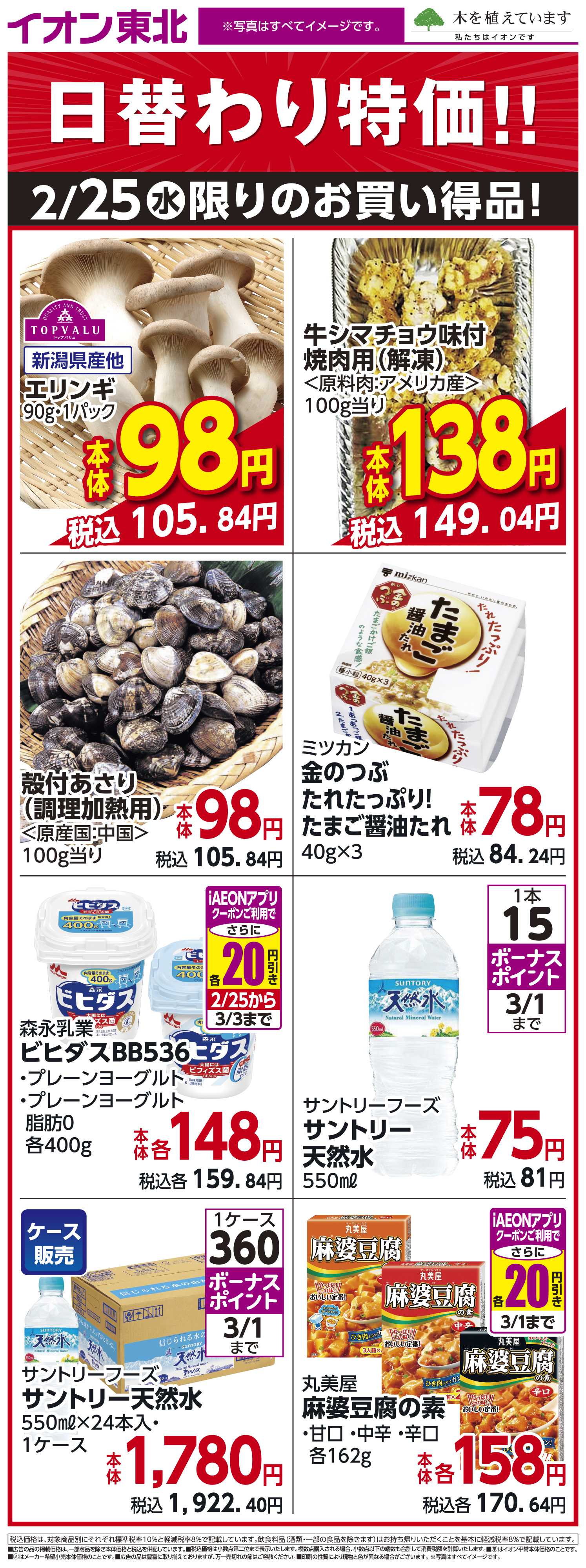 イオン 2月25日日替わり