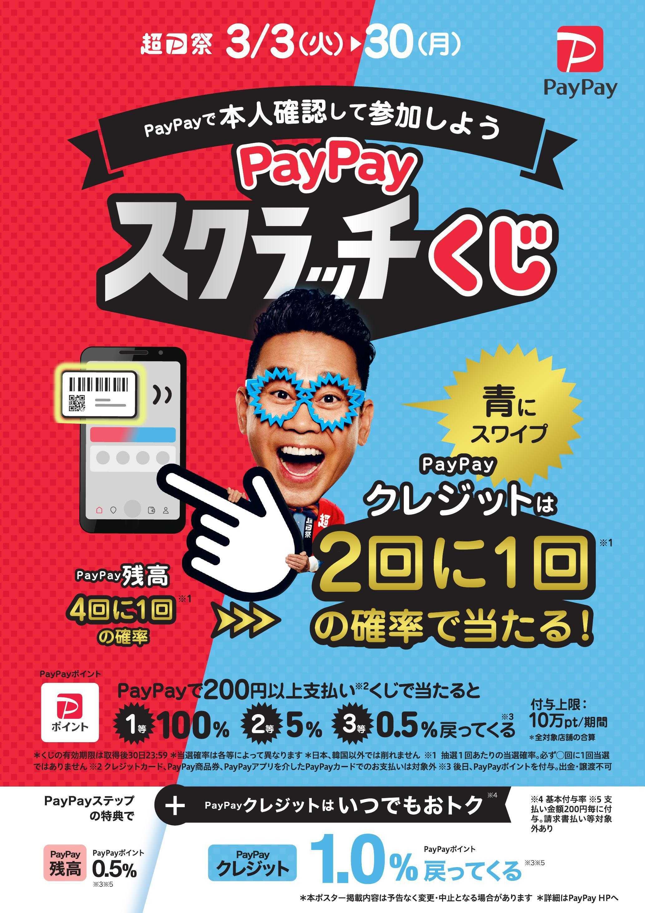 サンキュードラッグ PayPayスクラッチくじスタート！