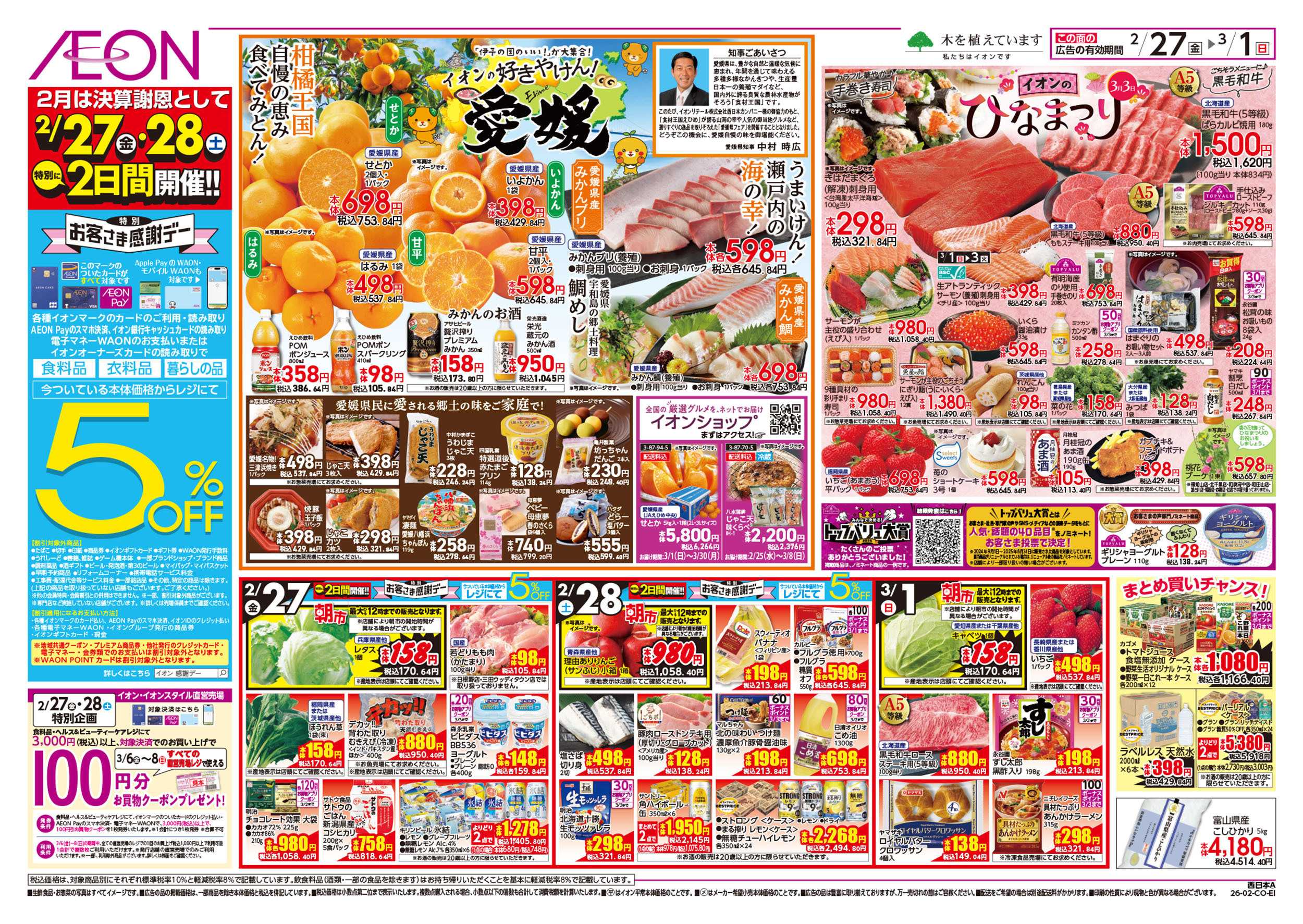 イオン 第1週　2/27号　愛媛フェア