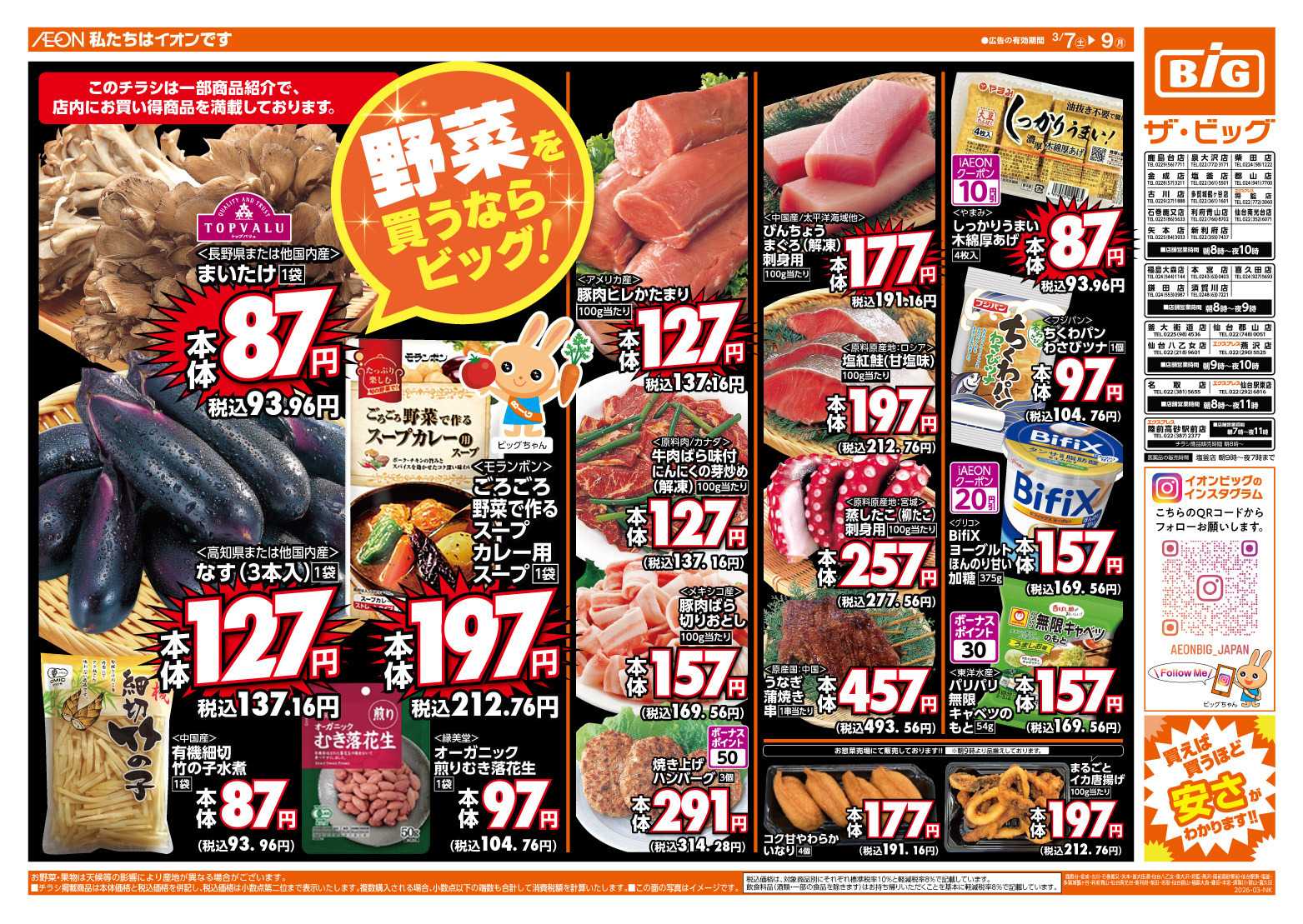 ザ・ビッグ 週末のお買い物はザ・ビッグで！