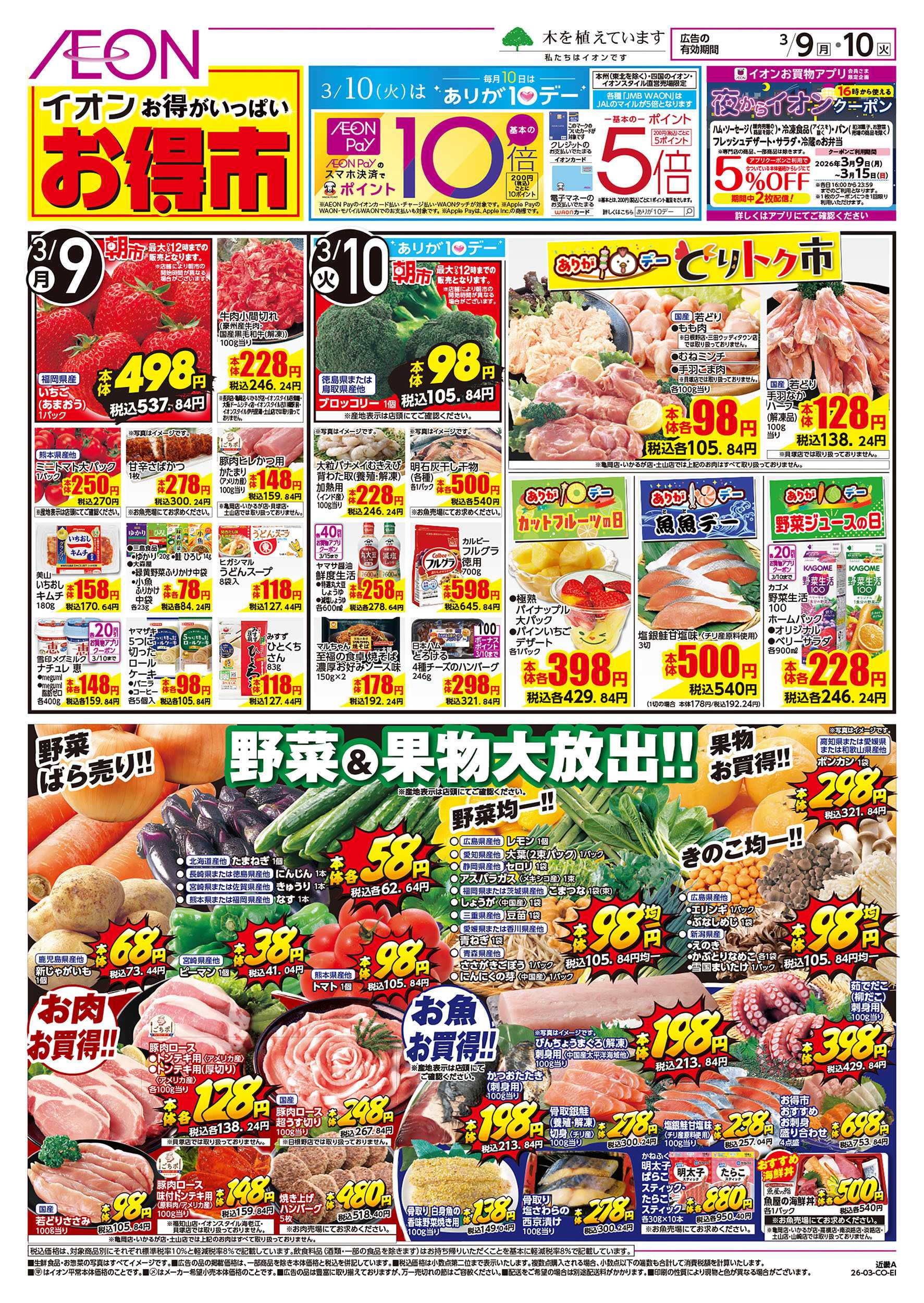 イオン 第3週　3/9号　お得市