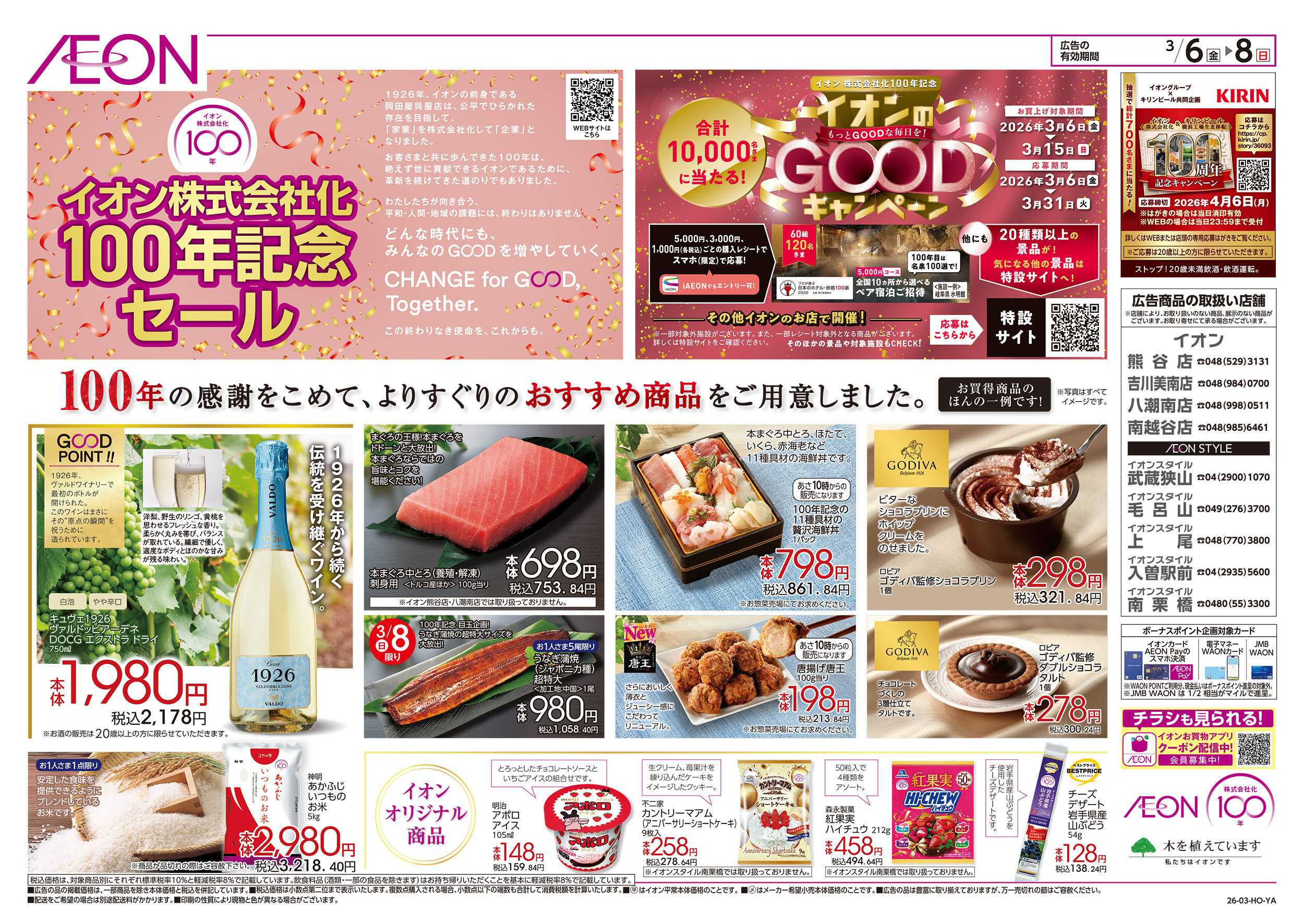 イオンスタイル 3/6号　イオン株式会社化100年記念セール：表面