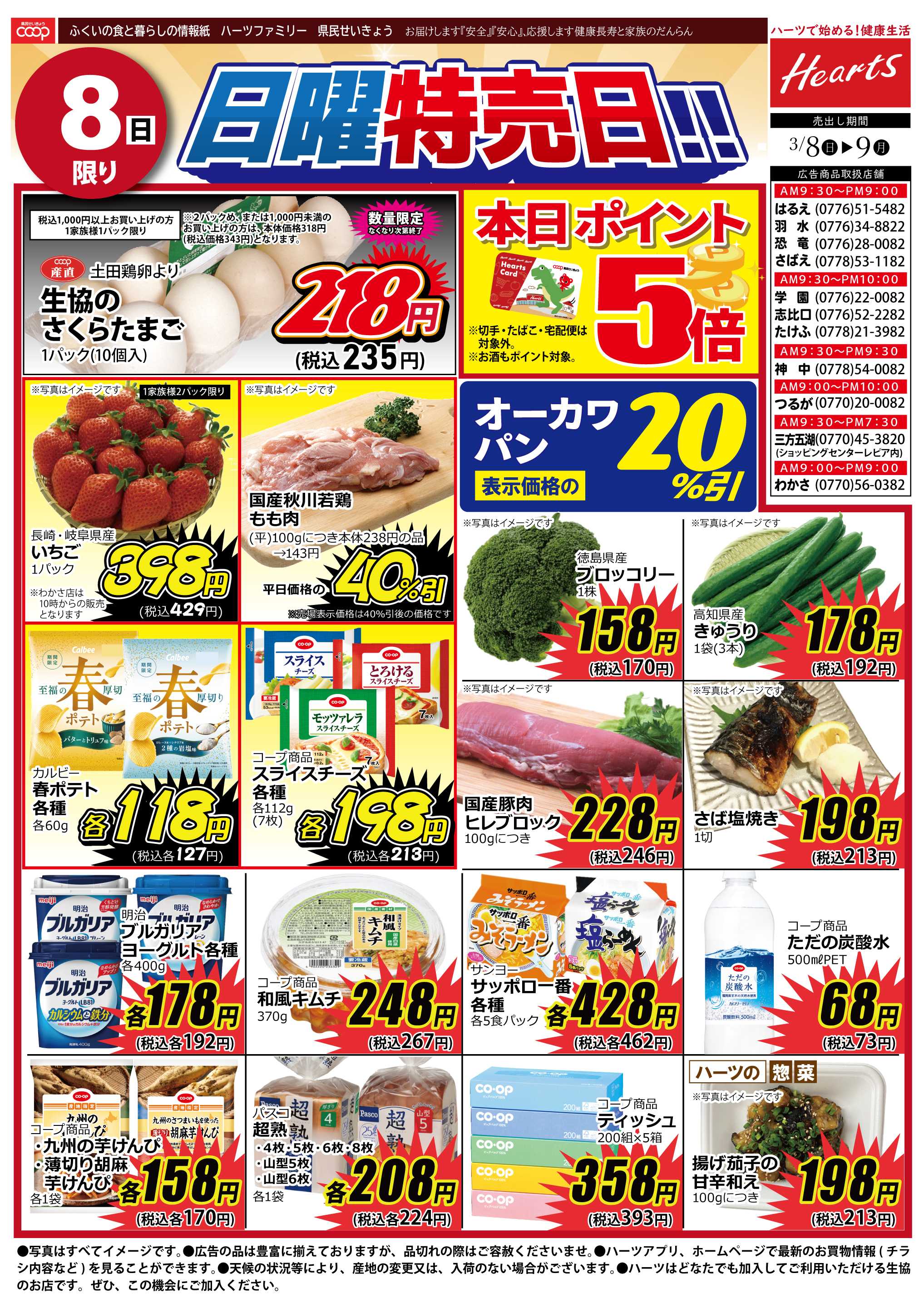 ハーツ ハーツファミリー3/8～3/9