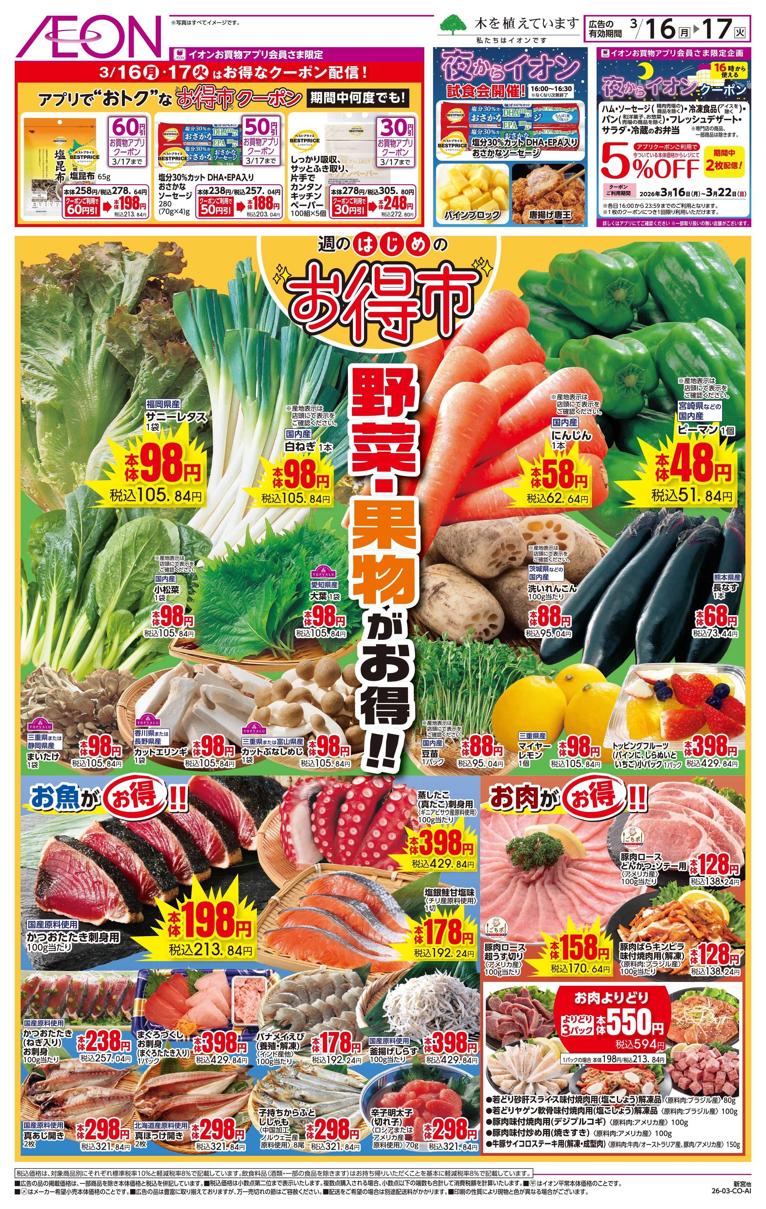 イオン 3/16〜3/17