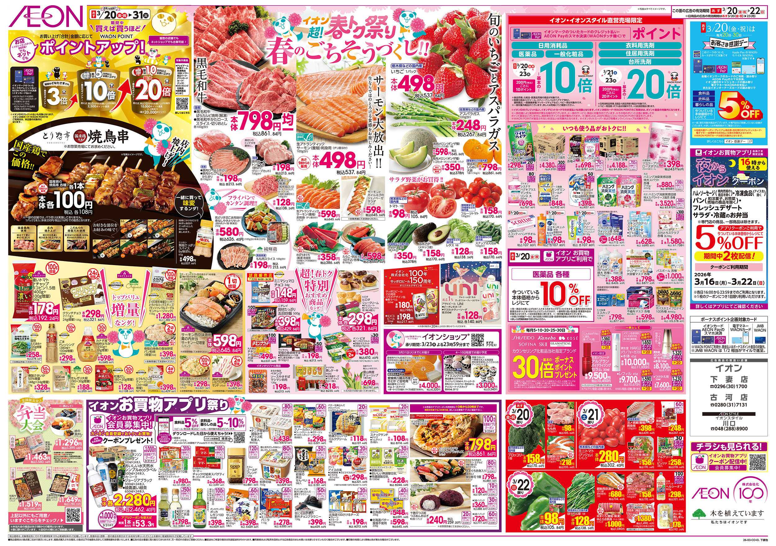 イオンスタイル 3/20号　超！春トク祭り：裏面