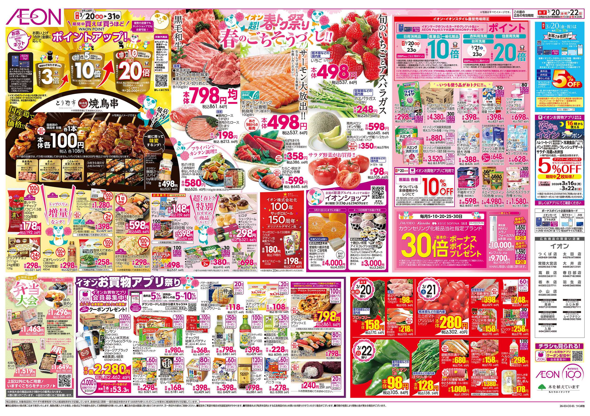 イオンスタイル 3/20号　超！春トク祭り：裏面