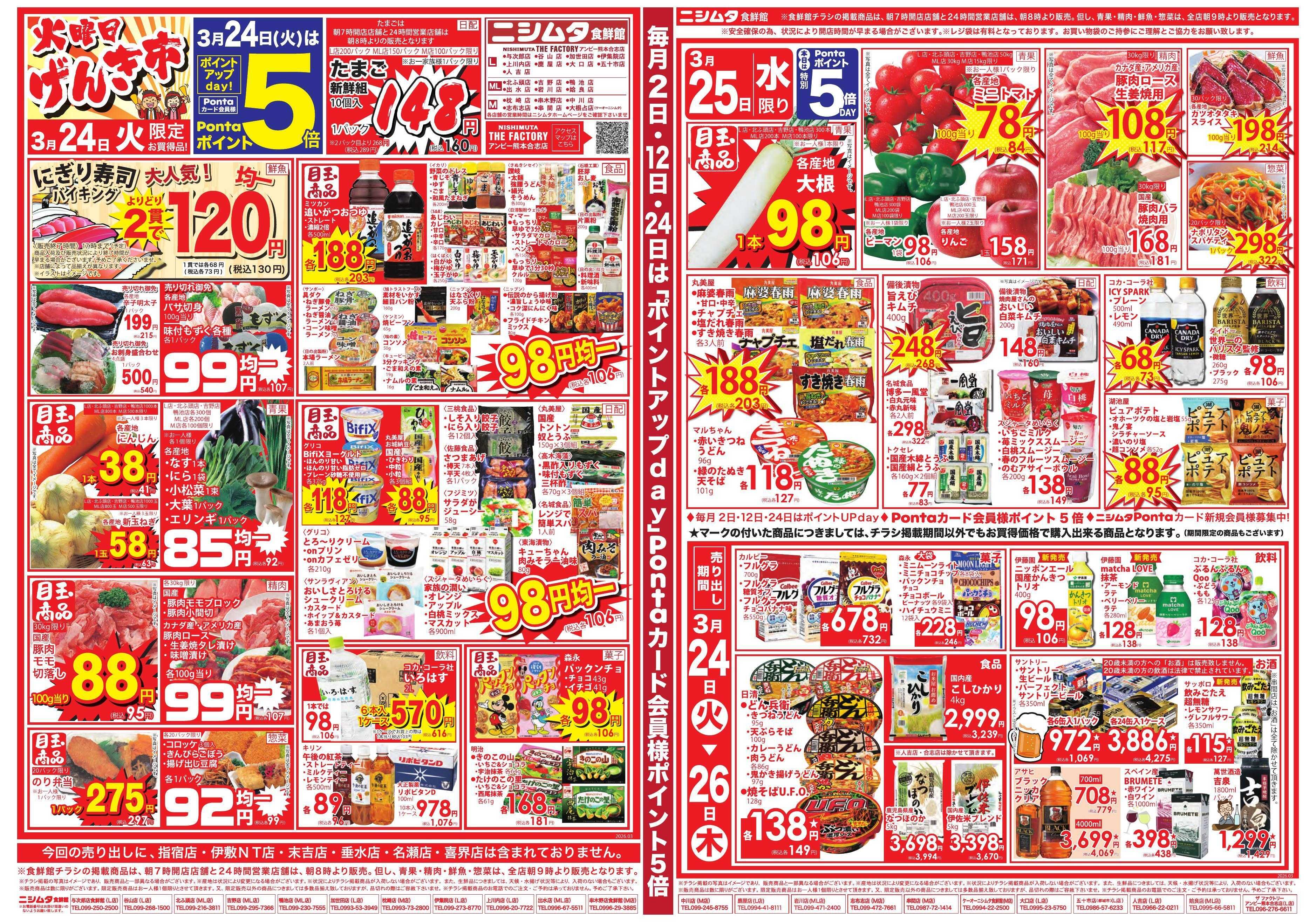 スーパーセンターニシムタ 火曜げんき市