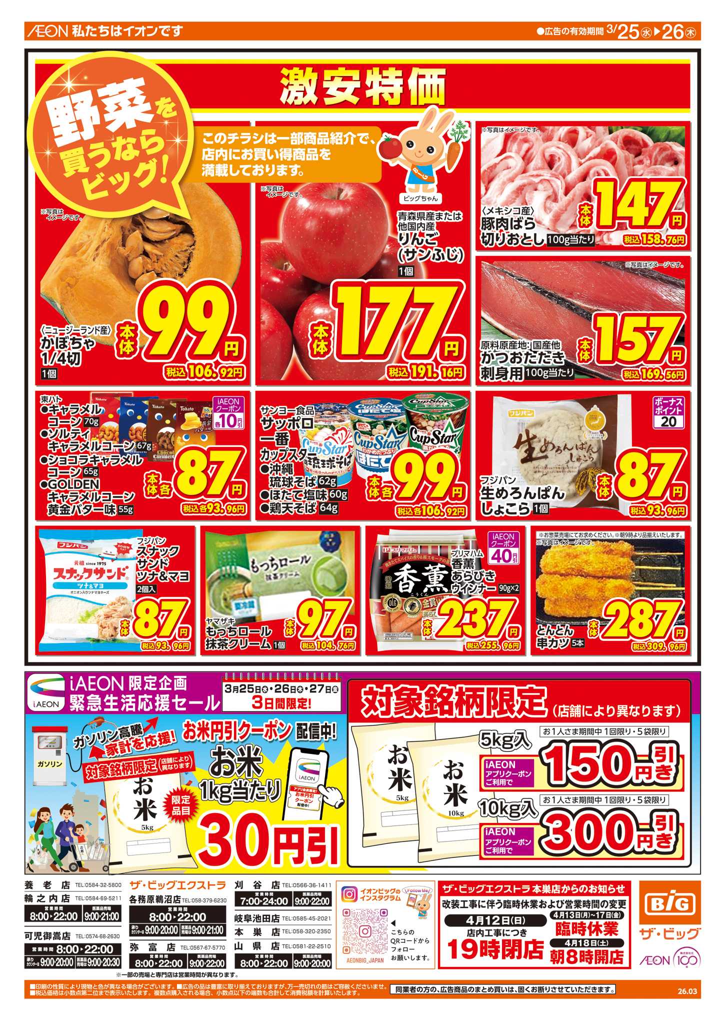 ザ・ビッグエクストラ 週中チラシ