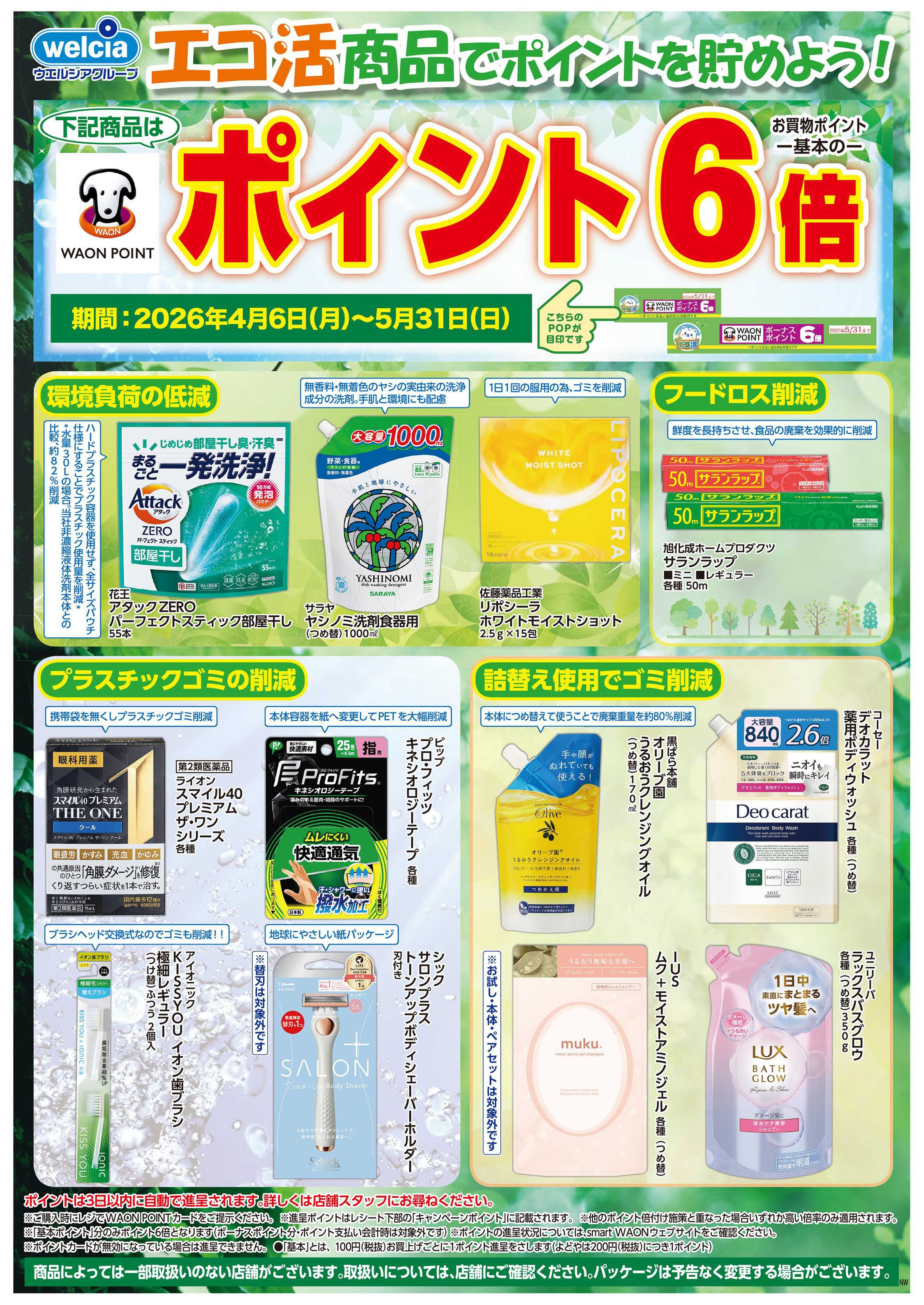 マルエドラッグ 0406_0531 エコ活商品でポイントを貯めよう！_SN