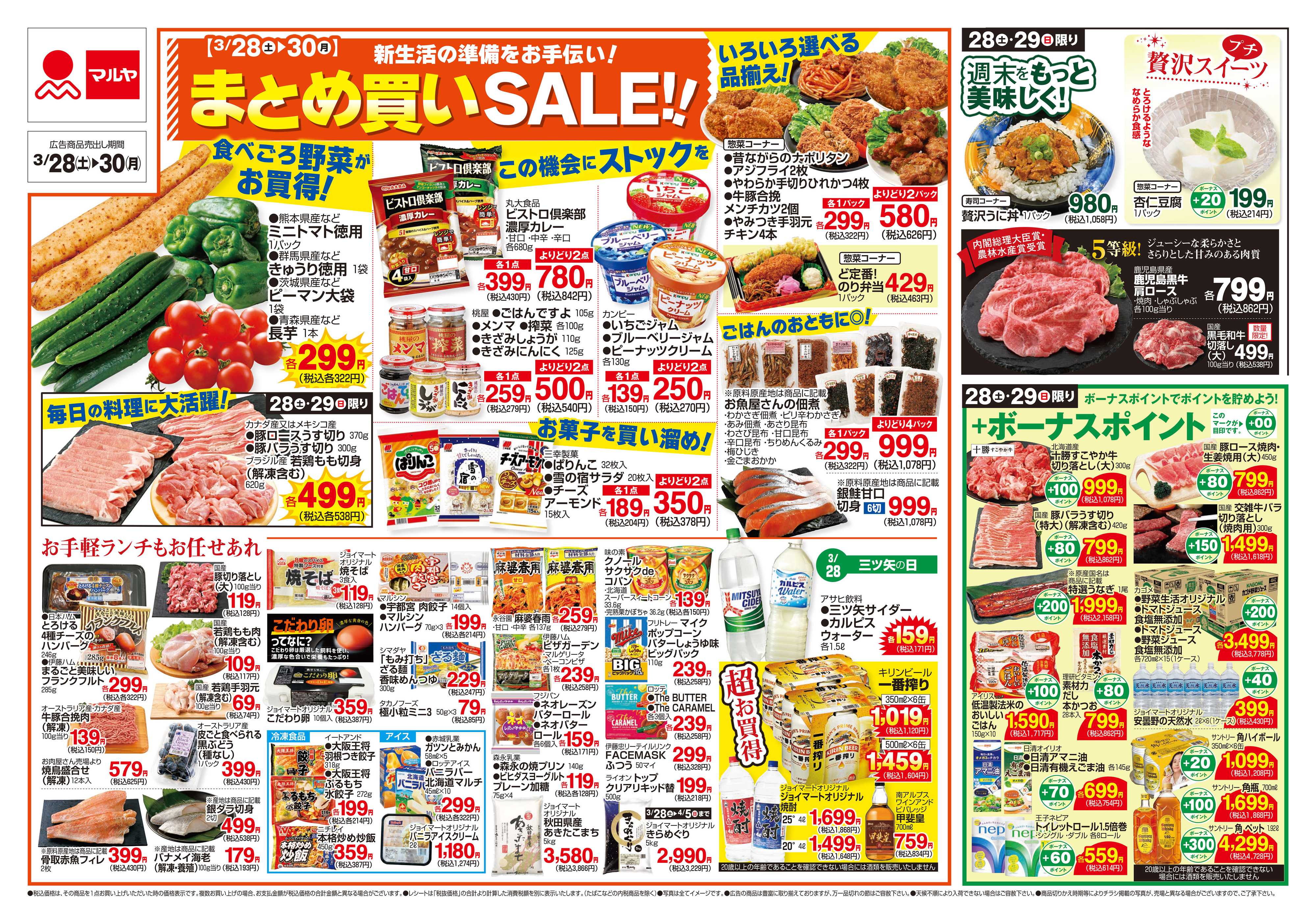 マルヤ 3/28～3/30