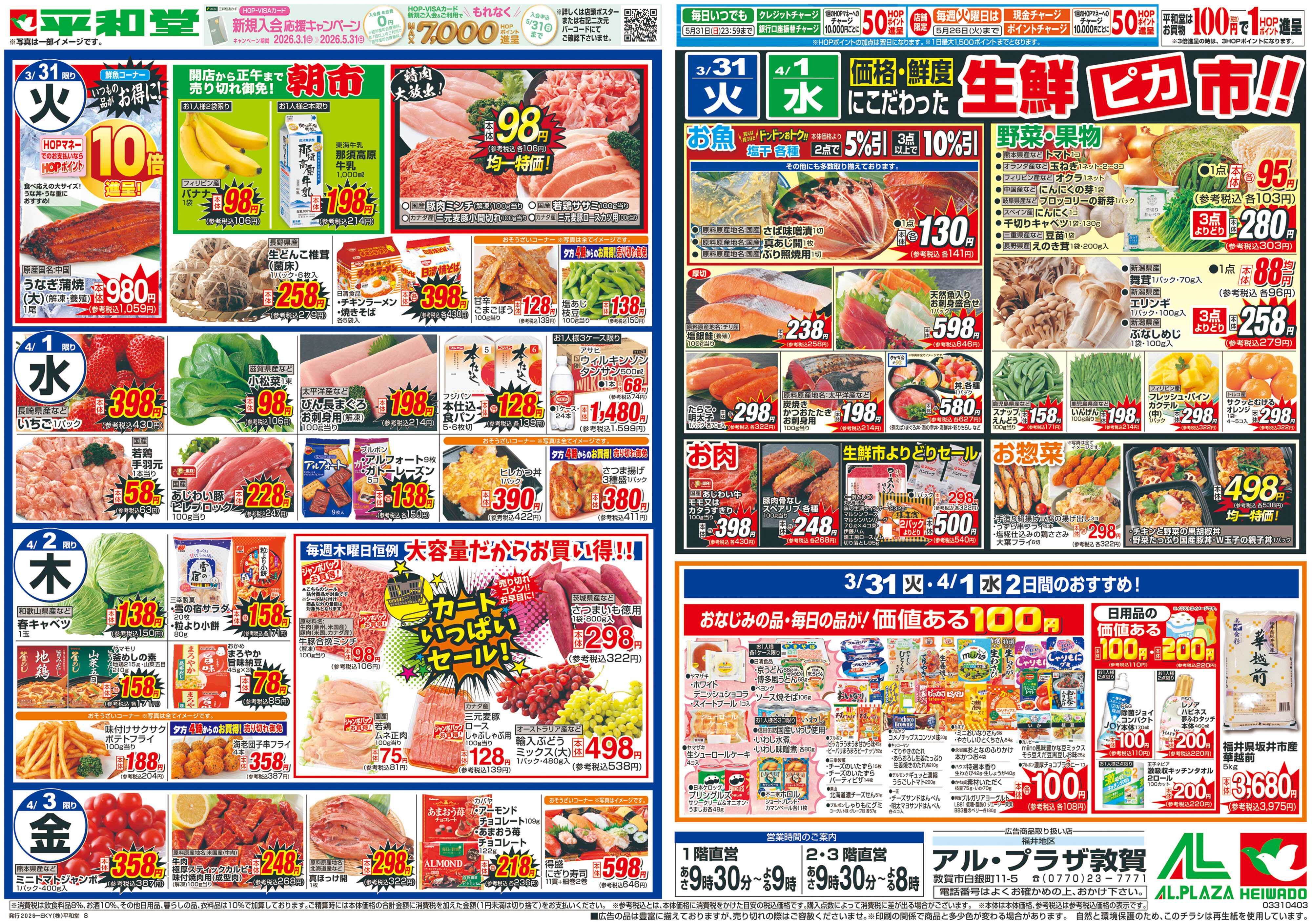 平和堂 3/28（土）～春満開行楽日和【裏面】