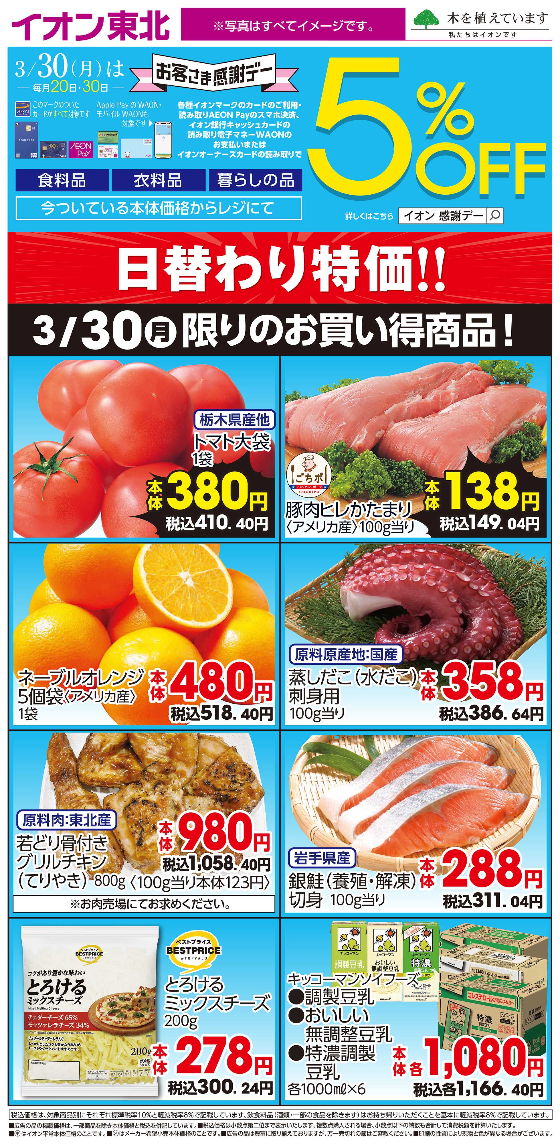 イオン 3月30日日替わり