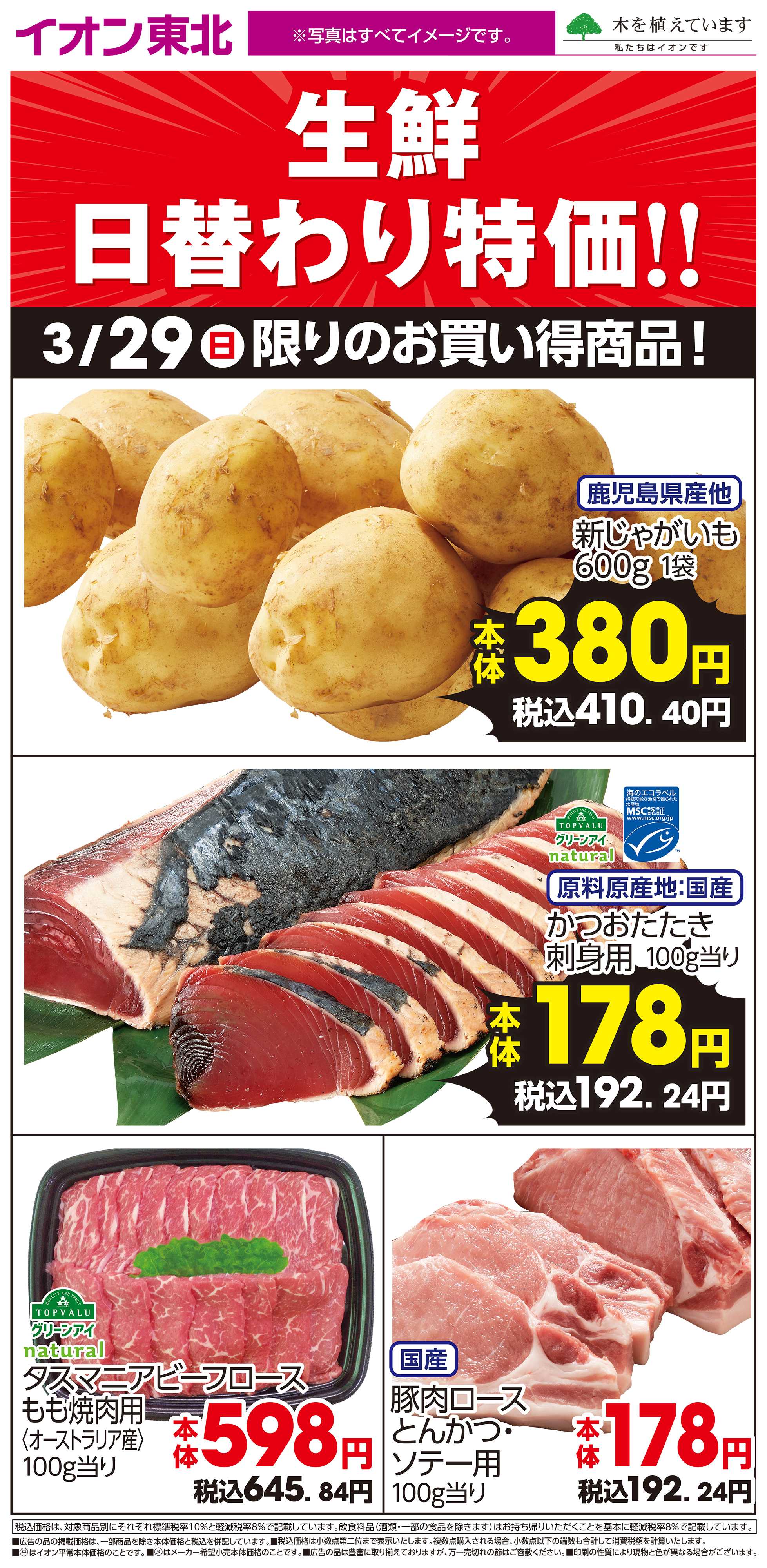 イオン 3月29日日替わり