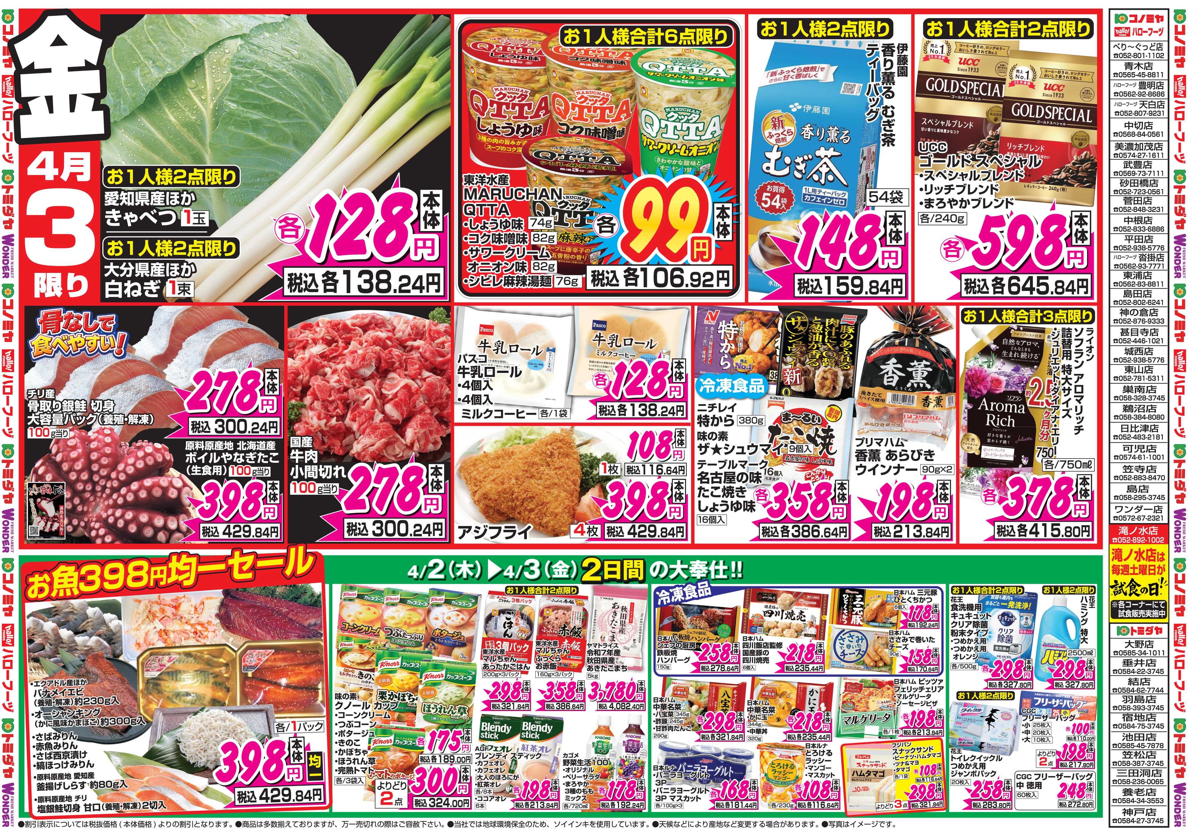 コノミヤ 4月2日号チラシ