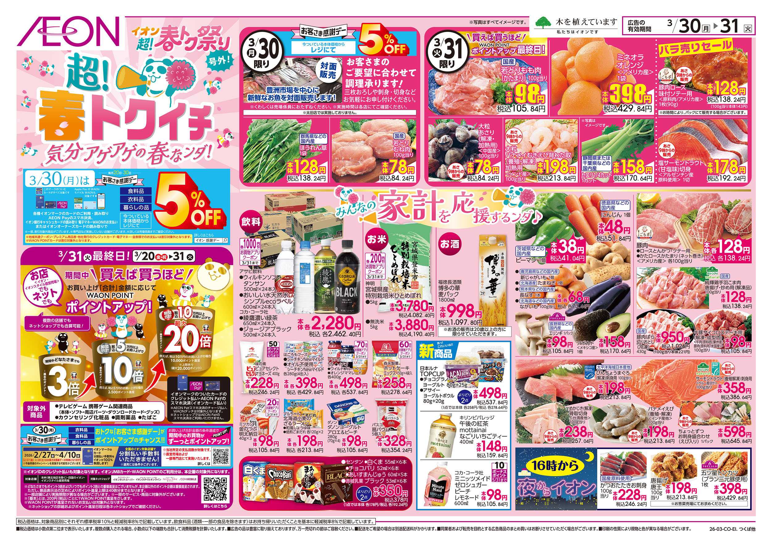 イオン 3/30号　超！春トクイチ：表面