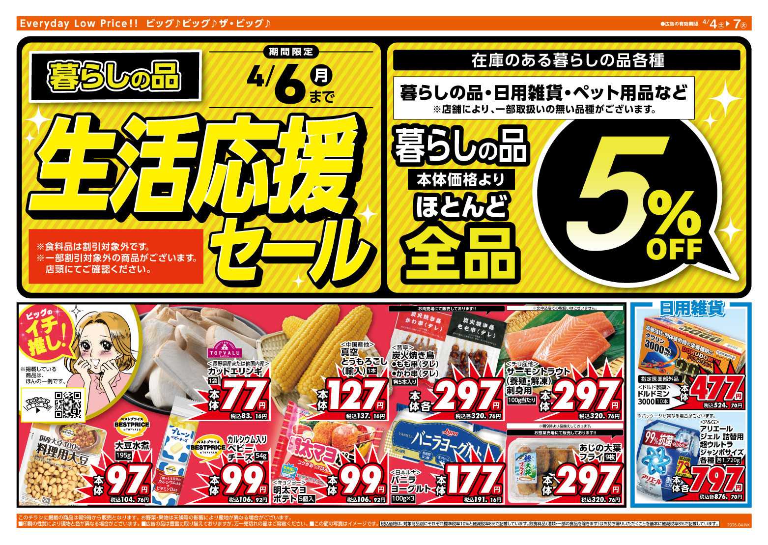 ザ・ビッグ 週末のお買い物はザ・ビッグで！