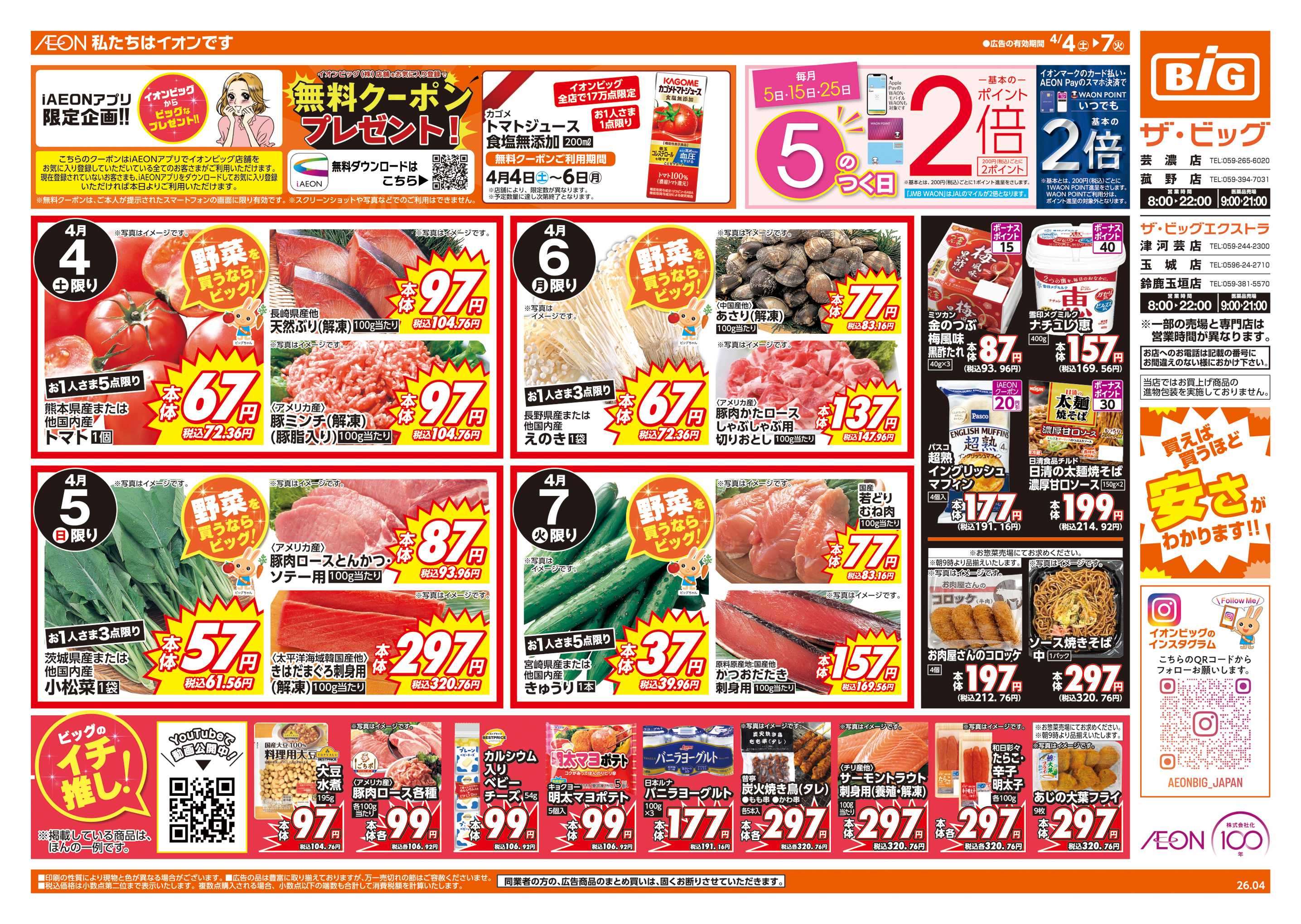 ザ・ビッグエクストラ 週末チラシ