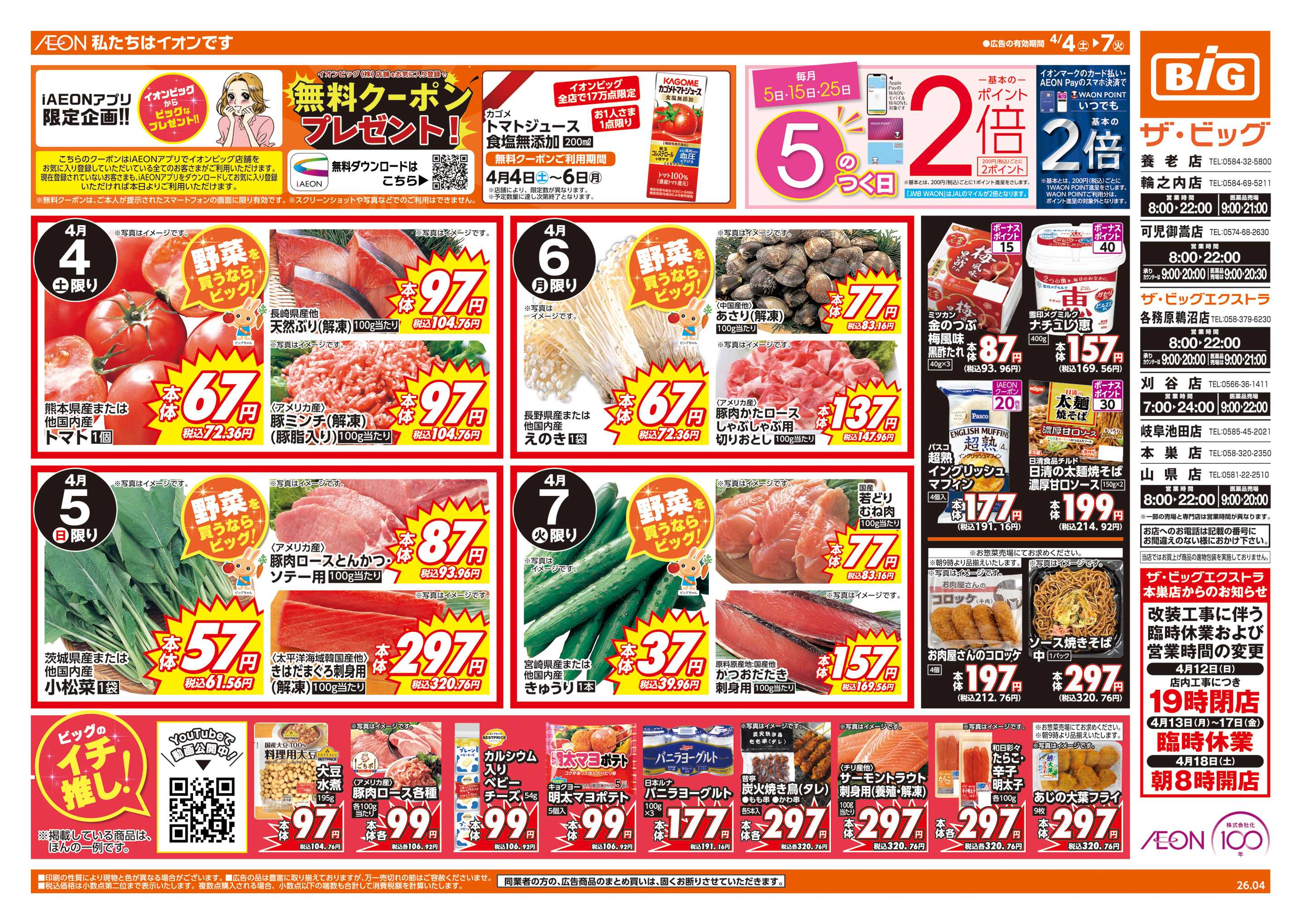 ザ・ビッグエクストラ 週末チラシ