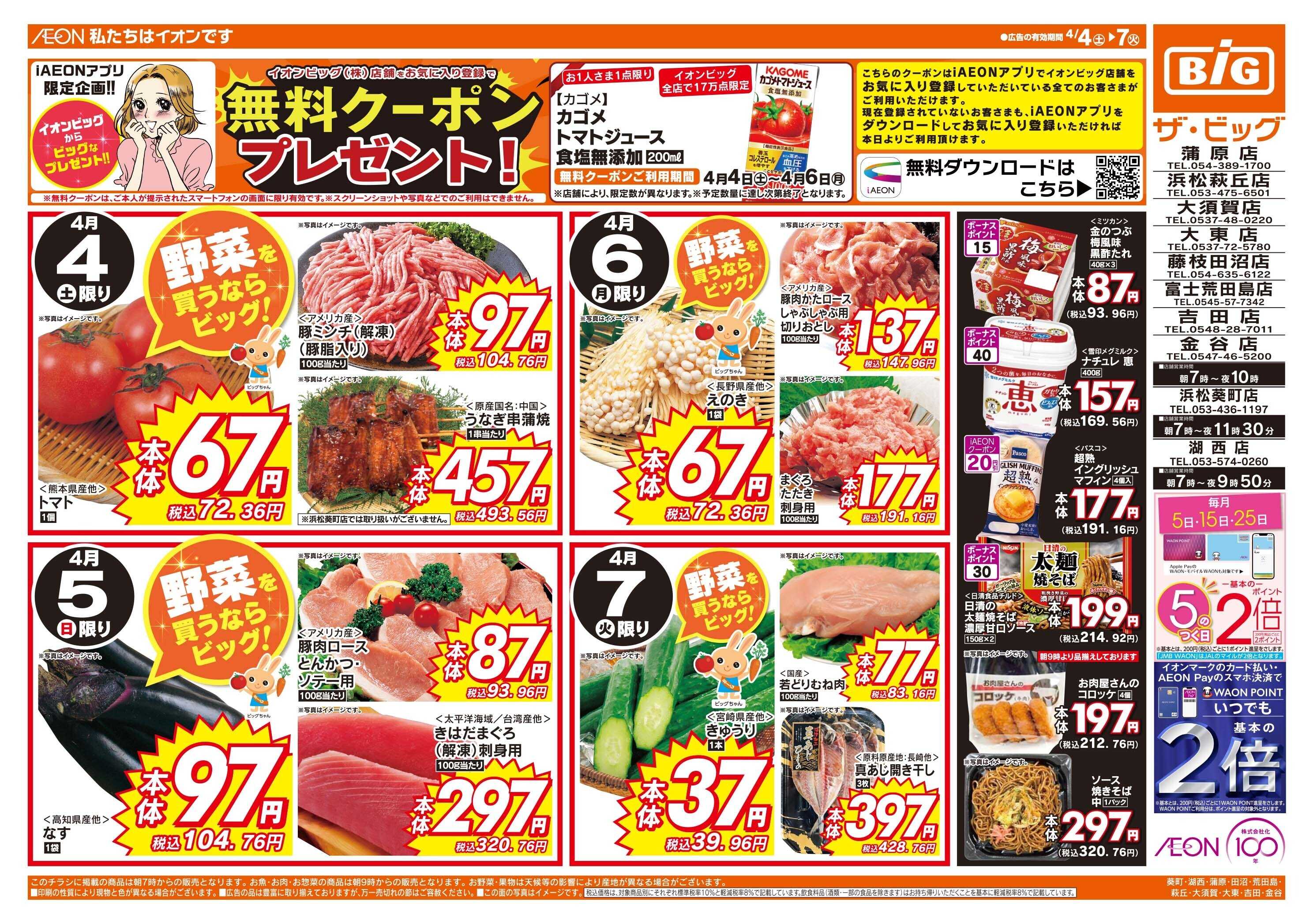 ザ・ビッグ 週末のお買い物はザ・ビッグで！